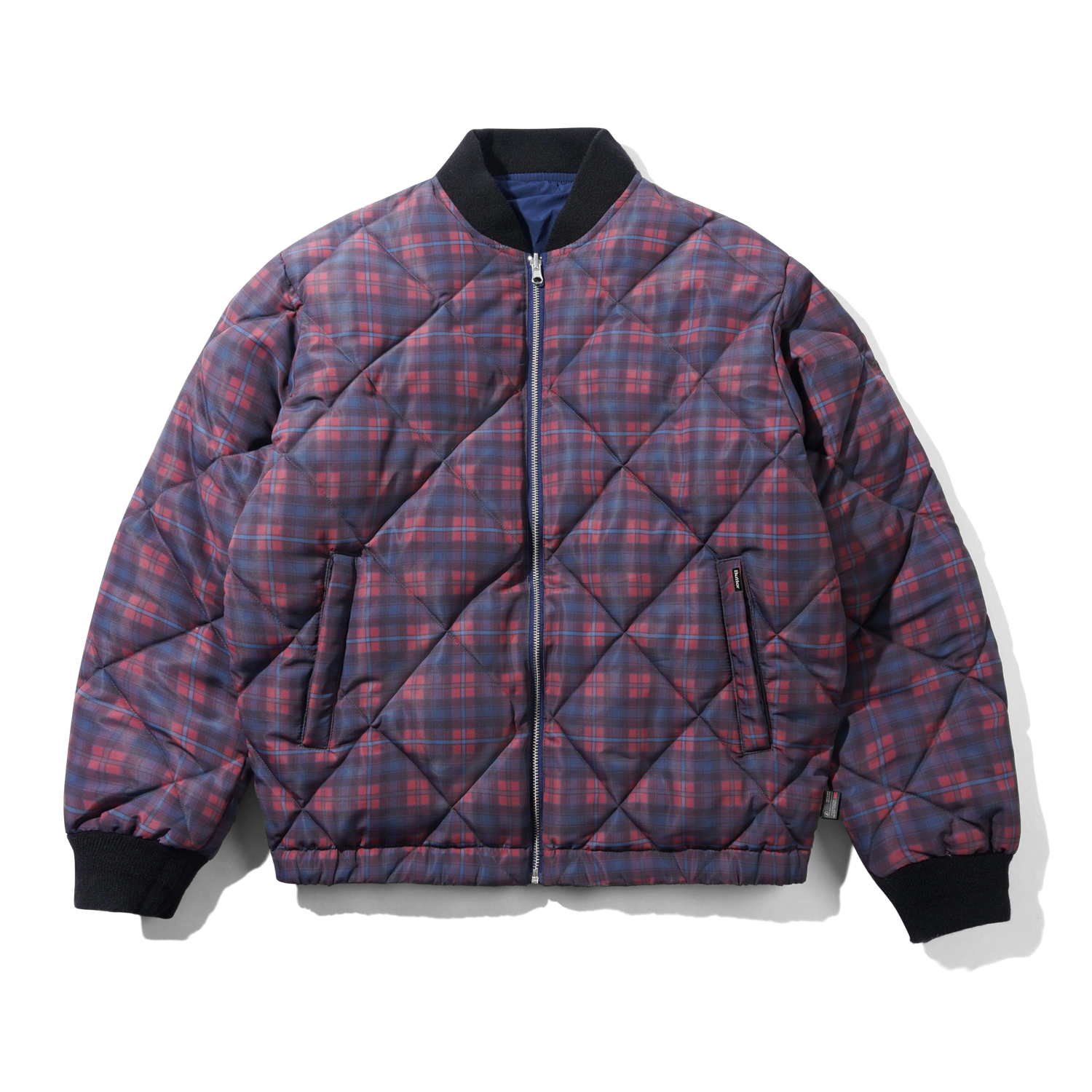 Reversible Bomber Jacket, Navy / Plaid
