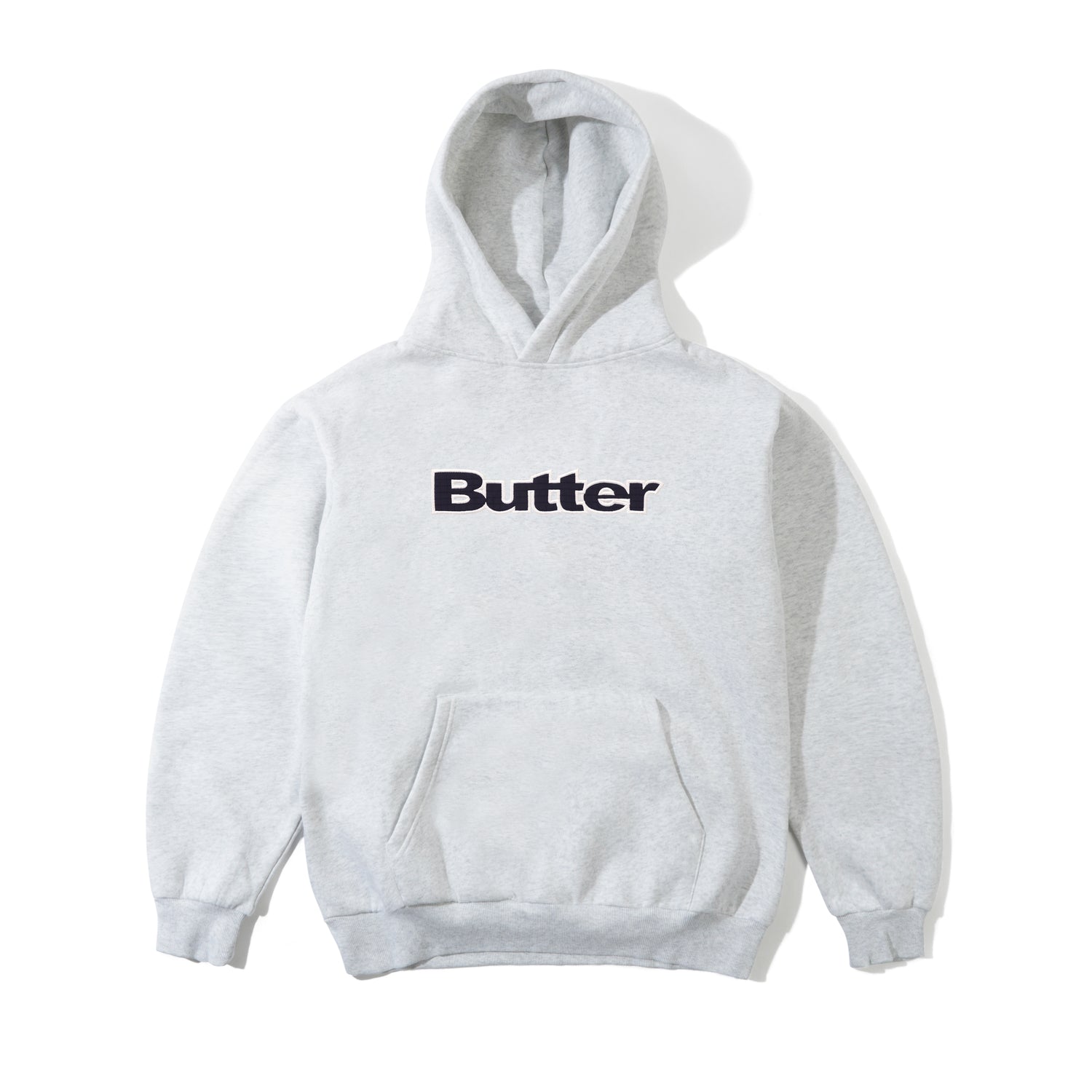 Ripstop Logo Applique Pullover Hood, Ash
