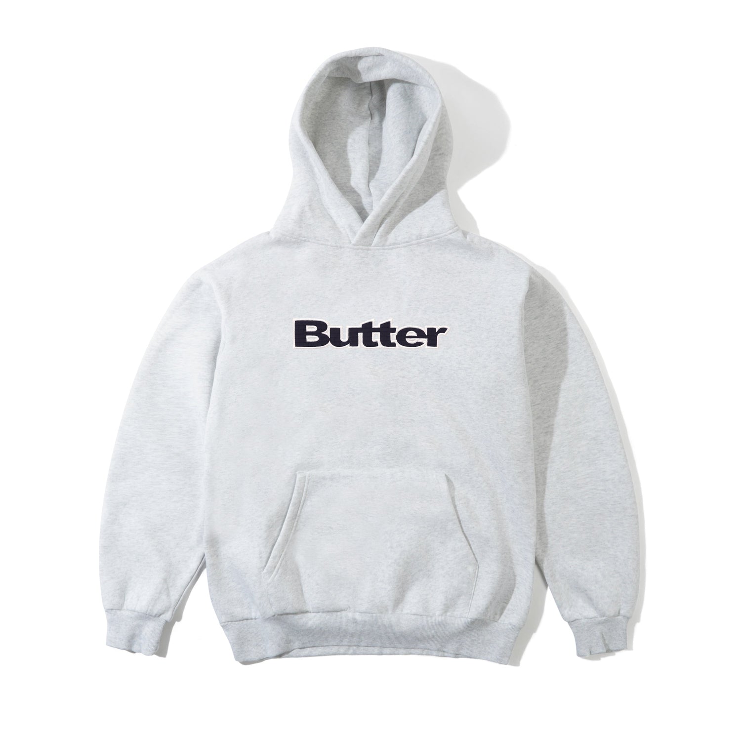 Ripstop Logo Applique Pullover Hood, Ash