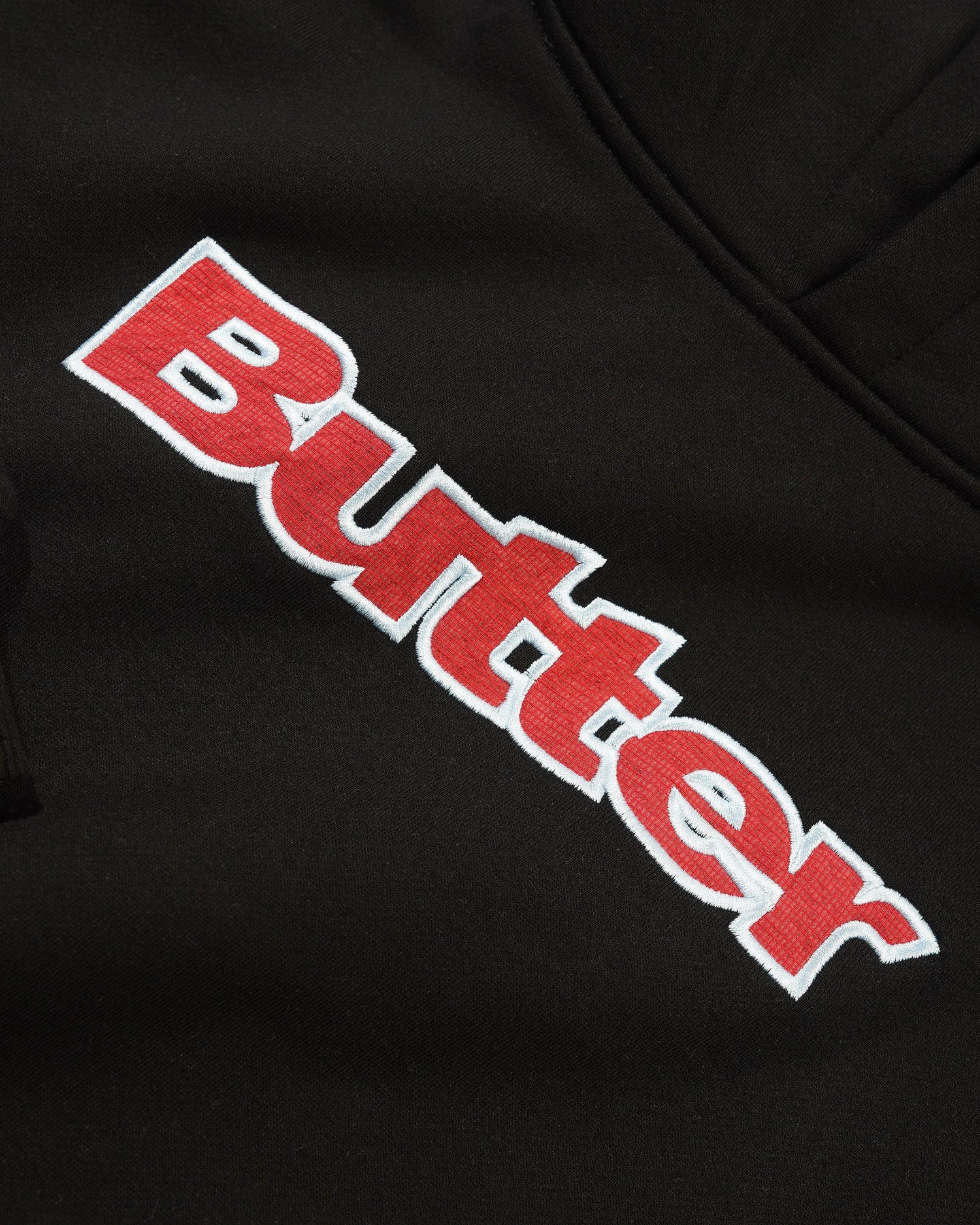 Ripstop Logo Applique Pullover Hood, Black