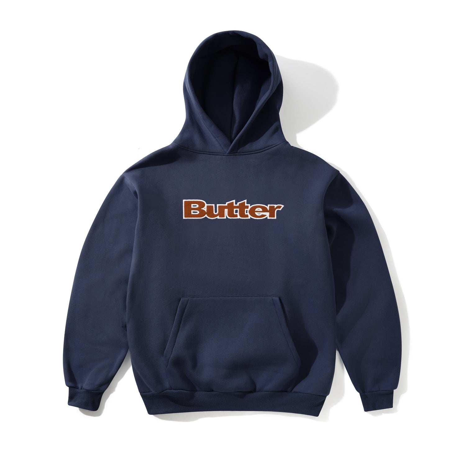 Ripstop Logo Applique Pullover Hood, Navy