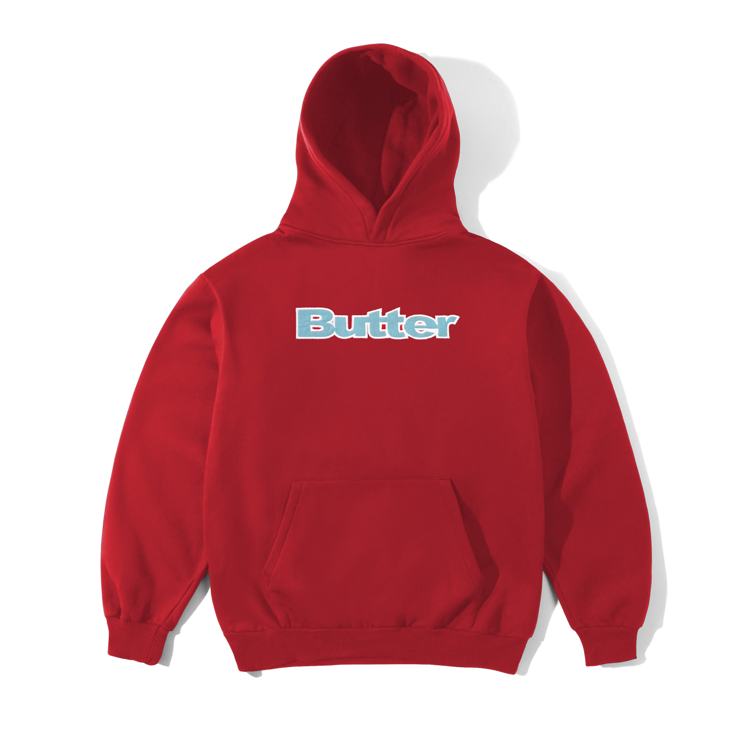 Ripstop Logo Applique Pullover Hood, Red