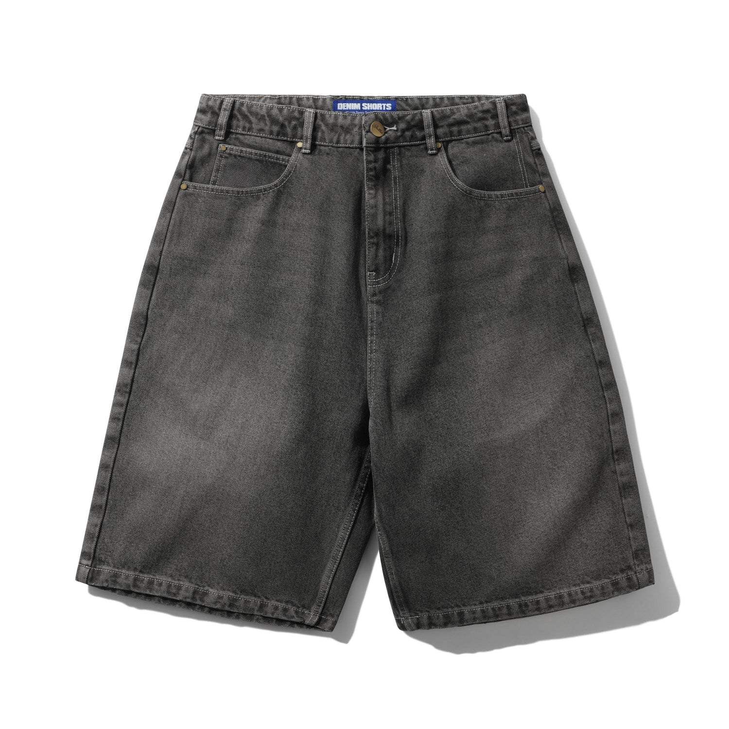 Roach Denim Shorts, Black Wash