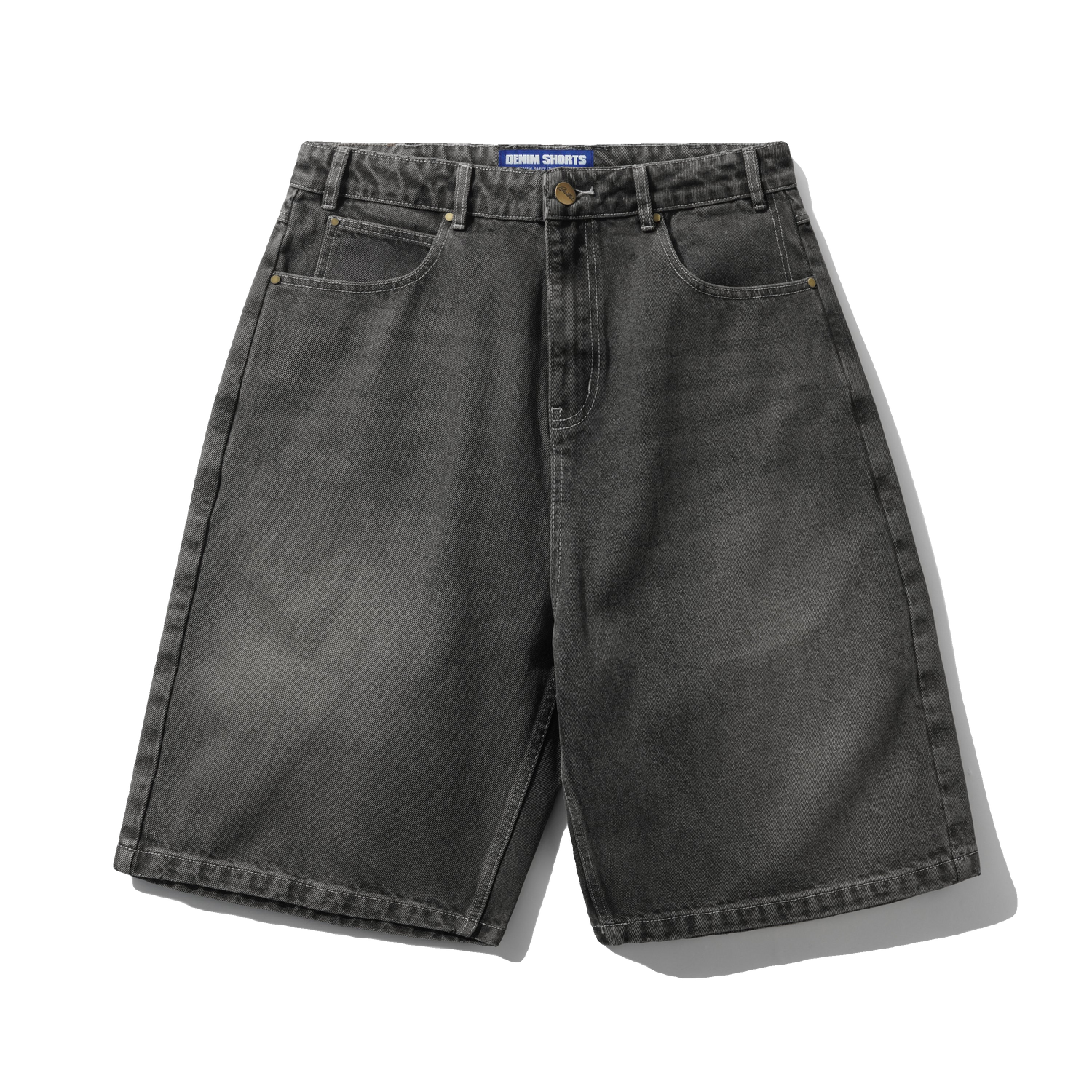 Roach Denim Shorts, Black Wash