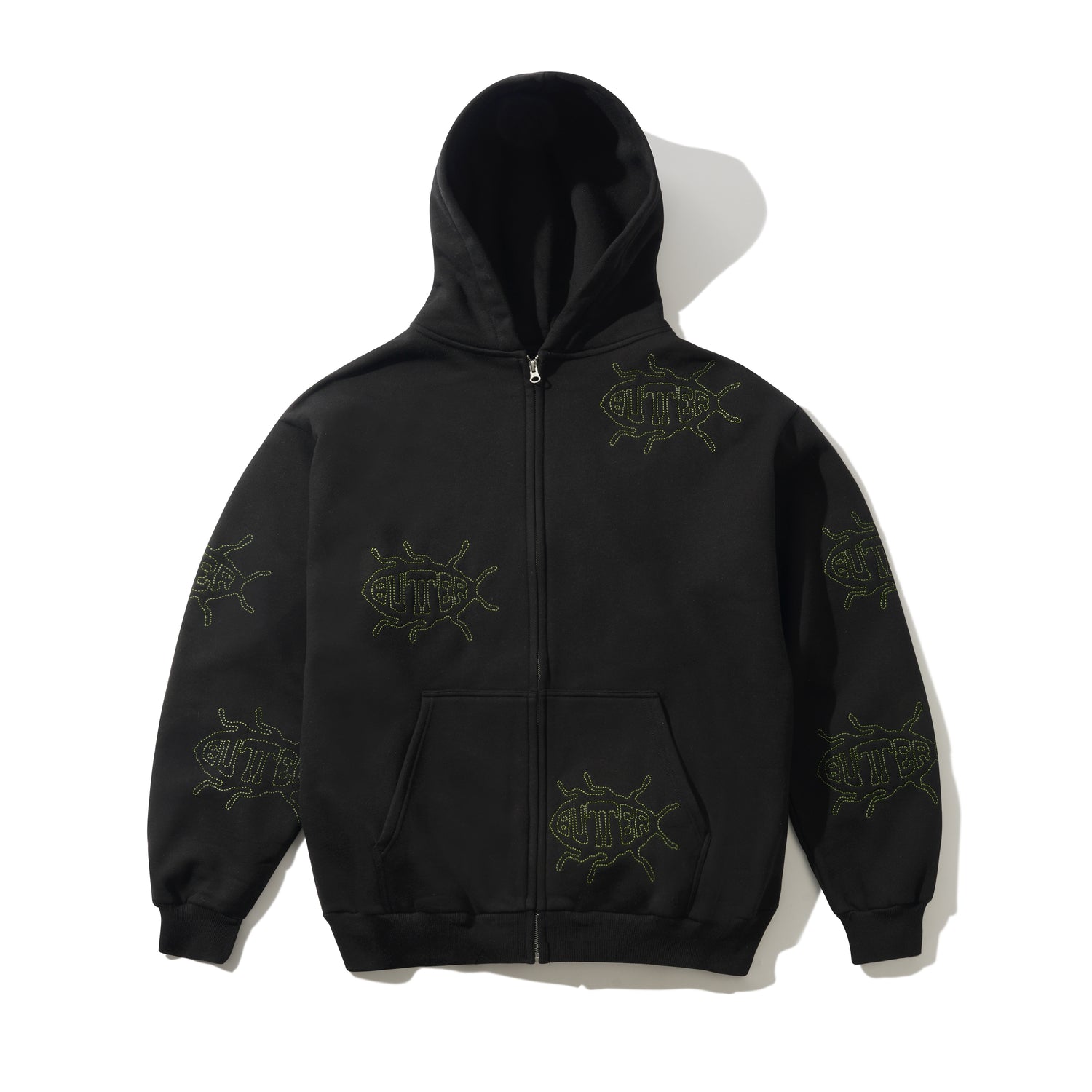 Roach Zip-Thru Hood, Black