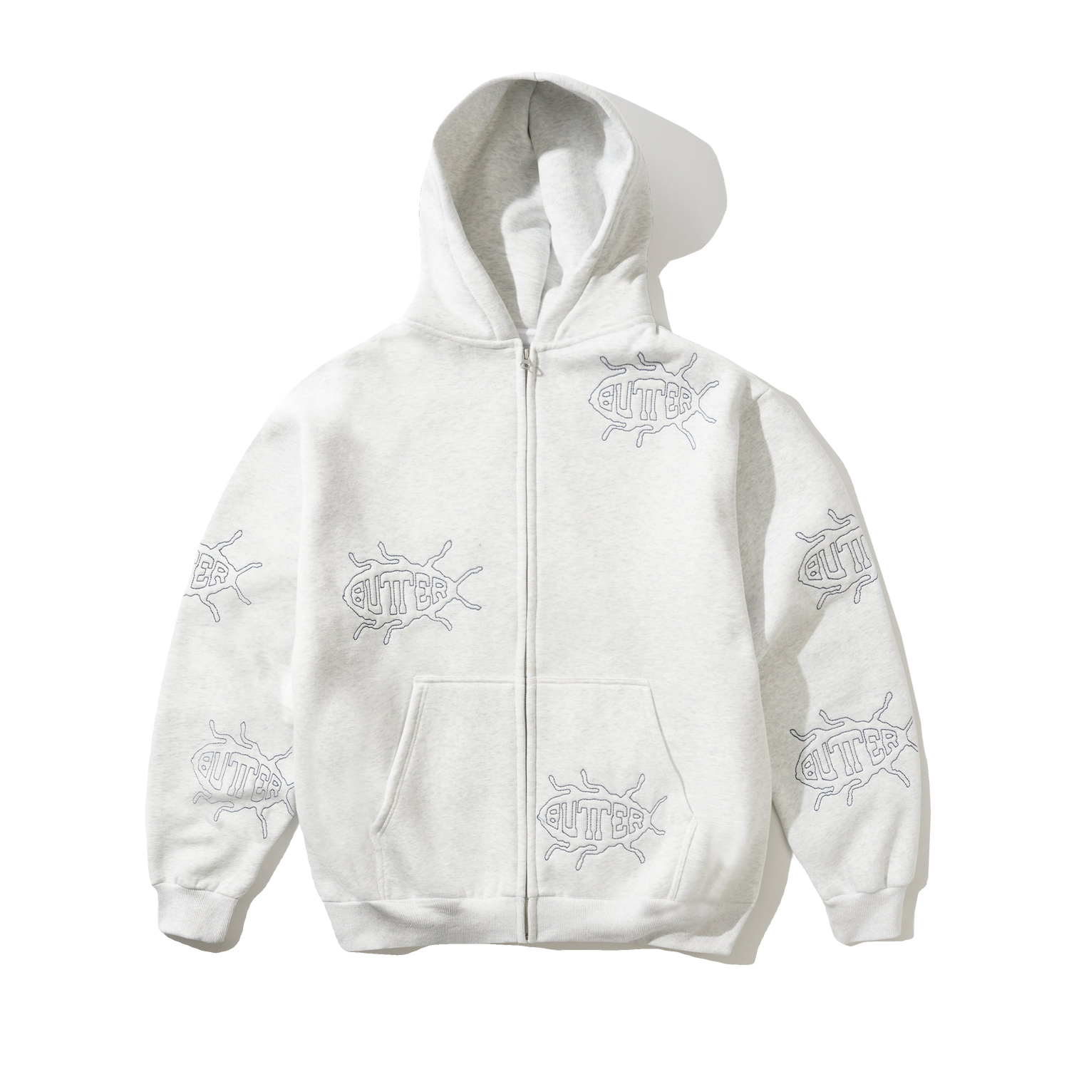Roach Zip-Thru Hood, Ash