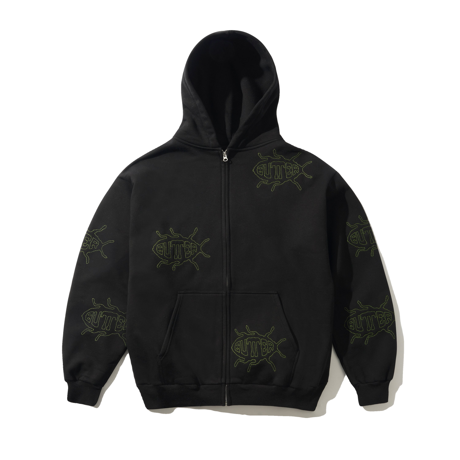 Roach Zip-Thru Hood, Black
