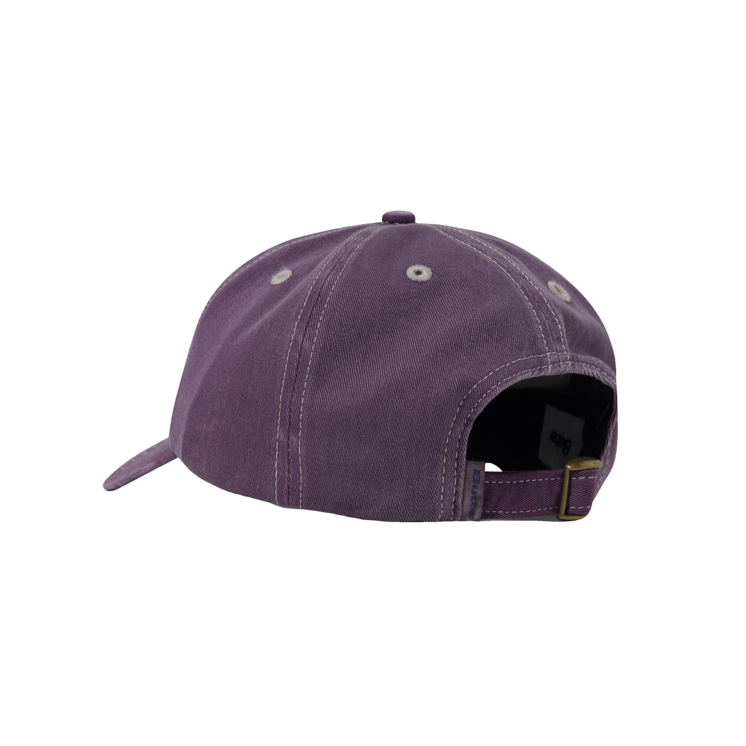 Rounded Logo 6 Panel Cap, Washed Eggplant