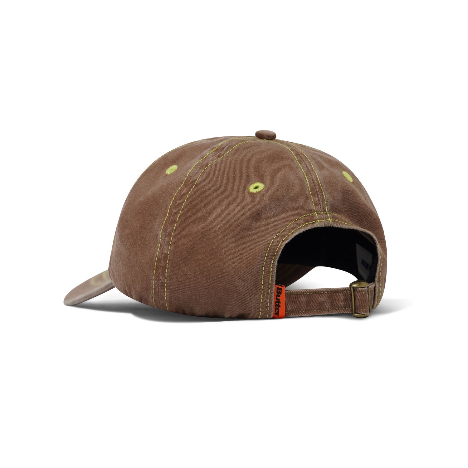 Rounded Logo 6 Panel Cap, Washed Pecan