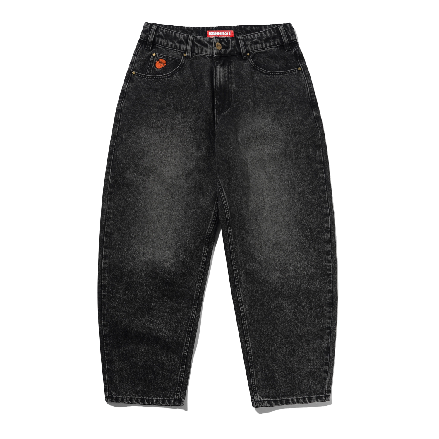 Santosuosso Denim Jeans, Stonewash Black