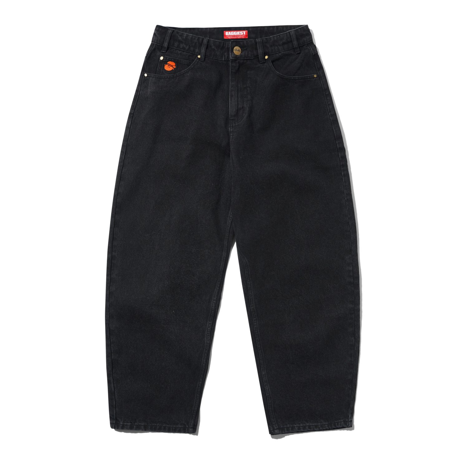 Santosuosso Denim Jeans, Washed Black