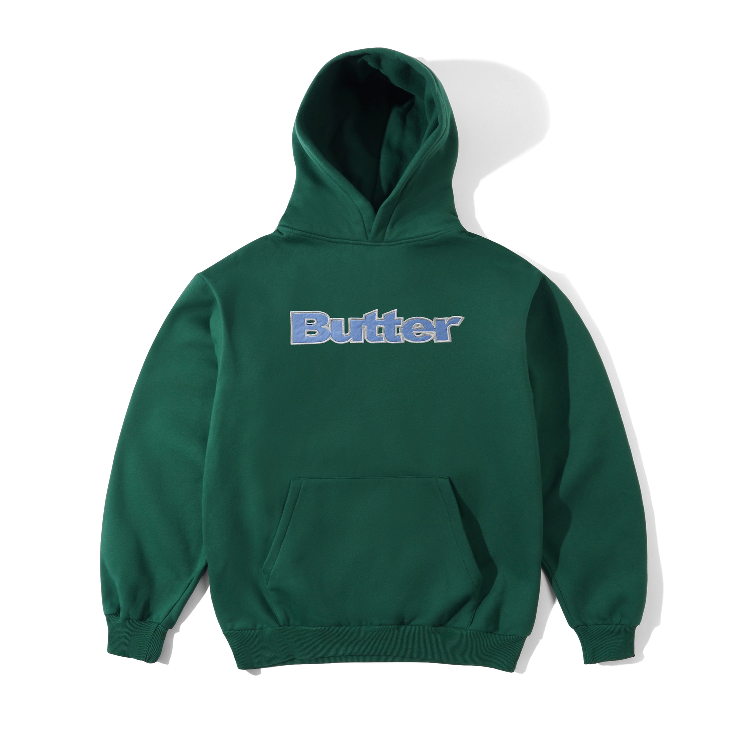 Satin Applique Pullover Hood, Forest