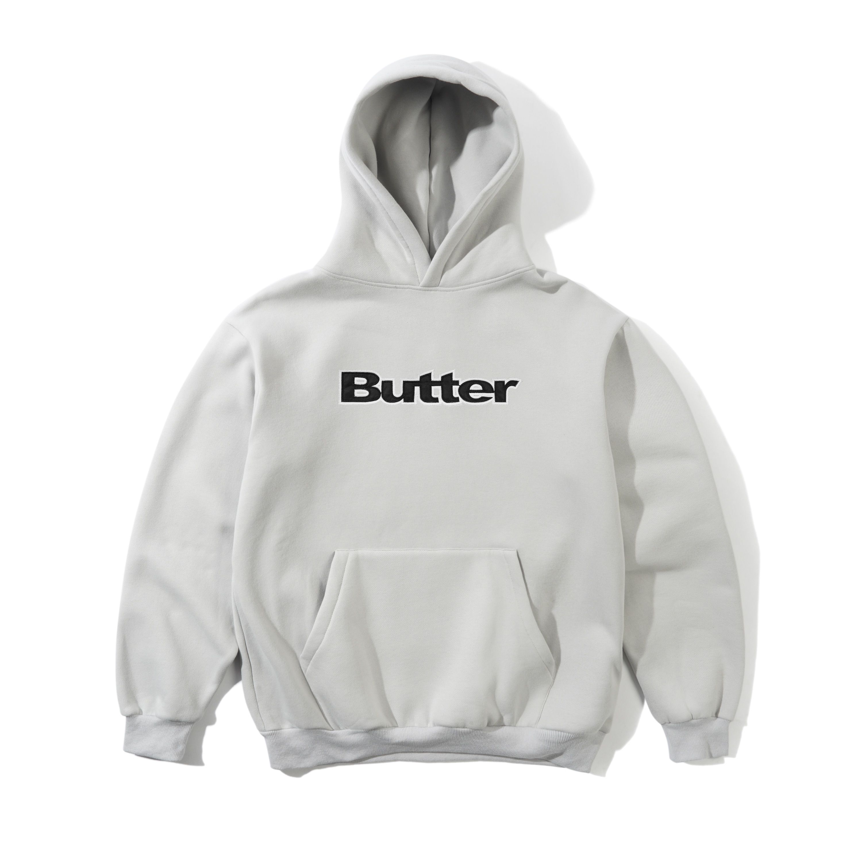 【BUTTER GOODS】Satin Logo Applique Pullover Hood パーカー SatinLogoAppliquePulloverHoodC