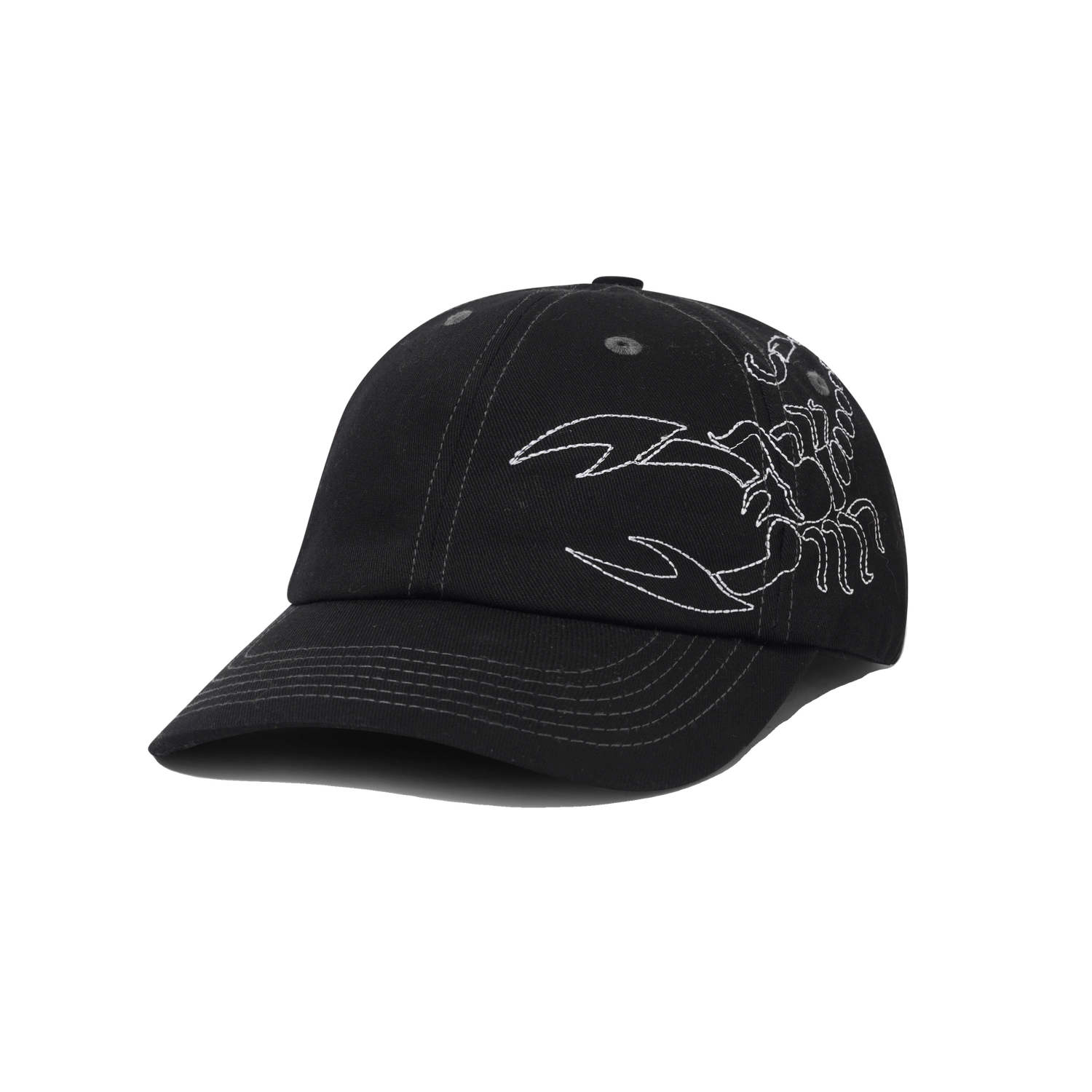 Scorpion 6 Panel Cap, Black