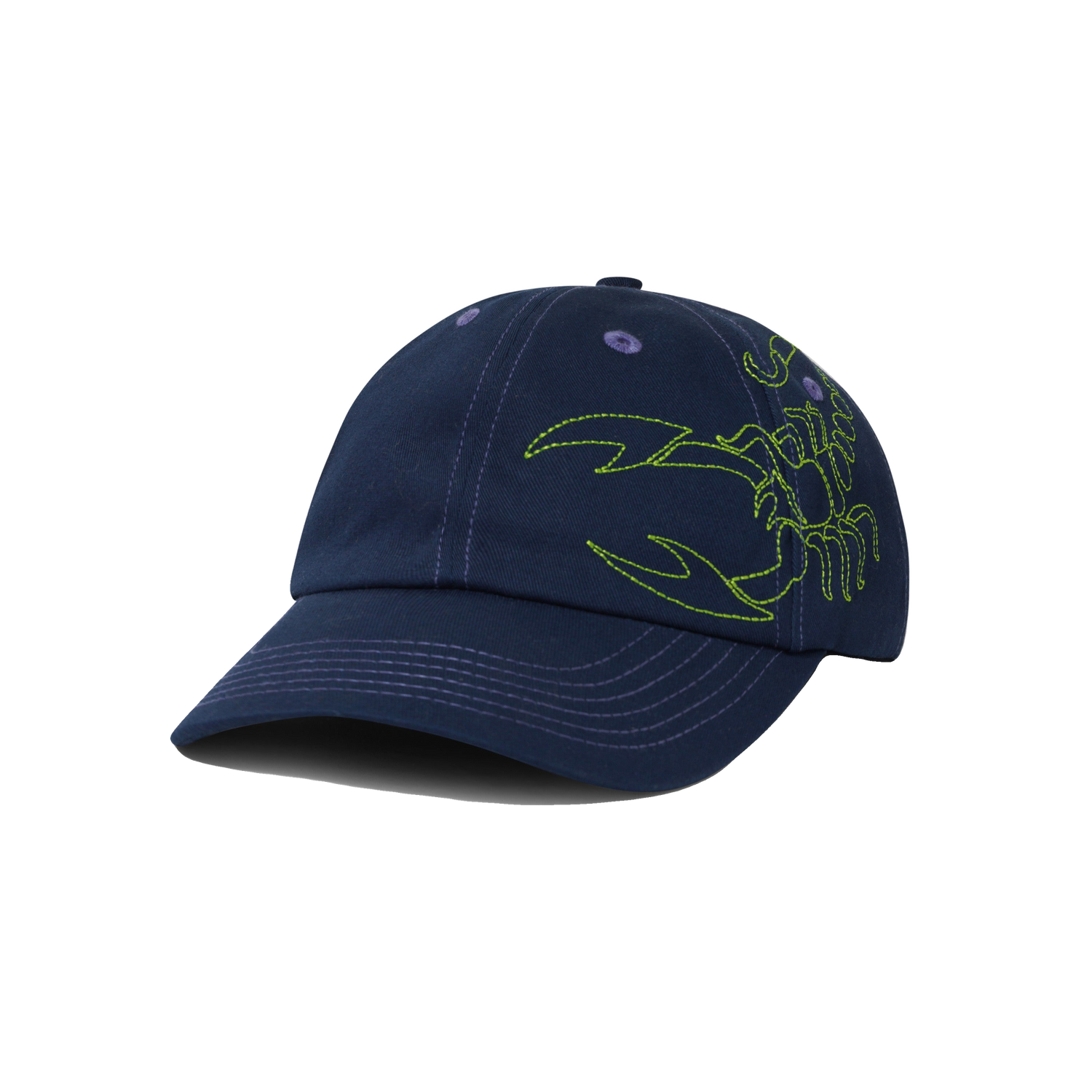 Scorpion 6 Panel Cap, Navy