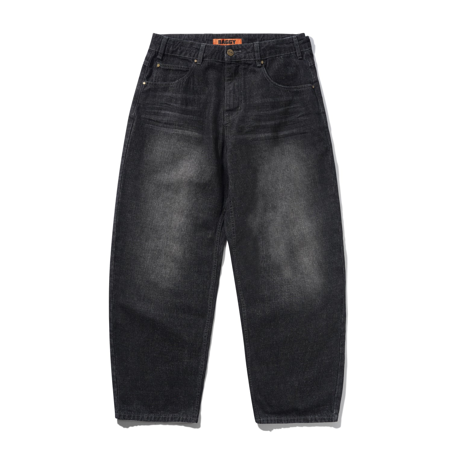 Scorpion Stitch Denim Jeans, Slub Black