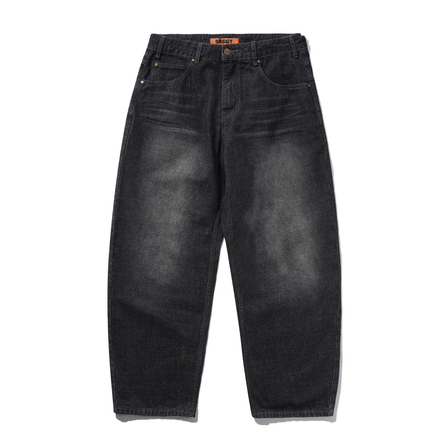 Scorpion Stitch Denim Jeans, Slub Black