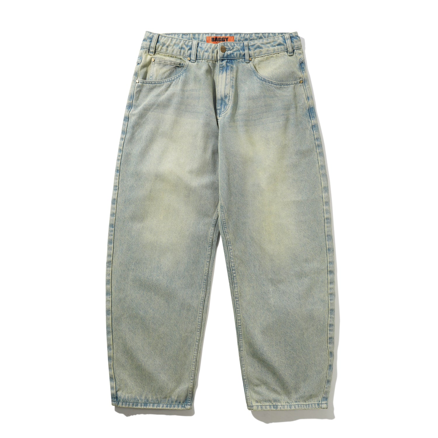Scorpion Stitch Denim Jeans, Tinted Light Blue