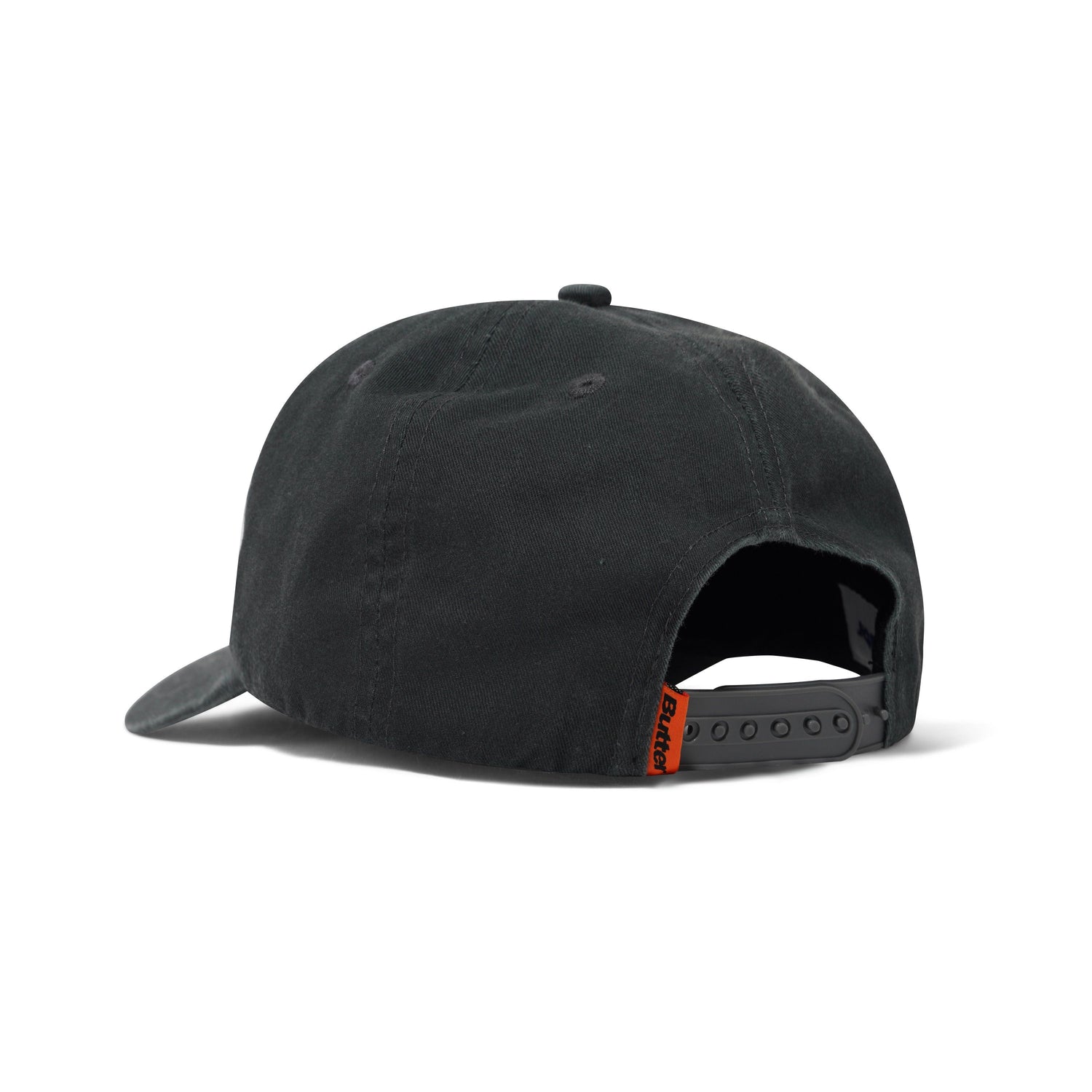 Scrawling 5 Panel Cap, Washed Black