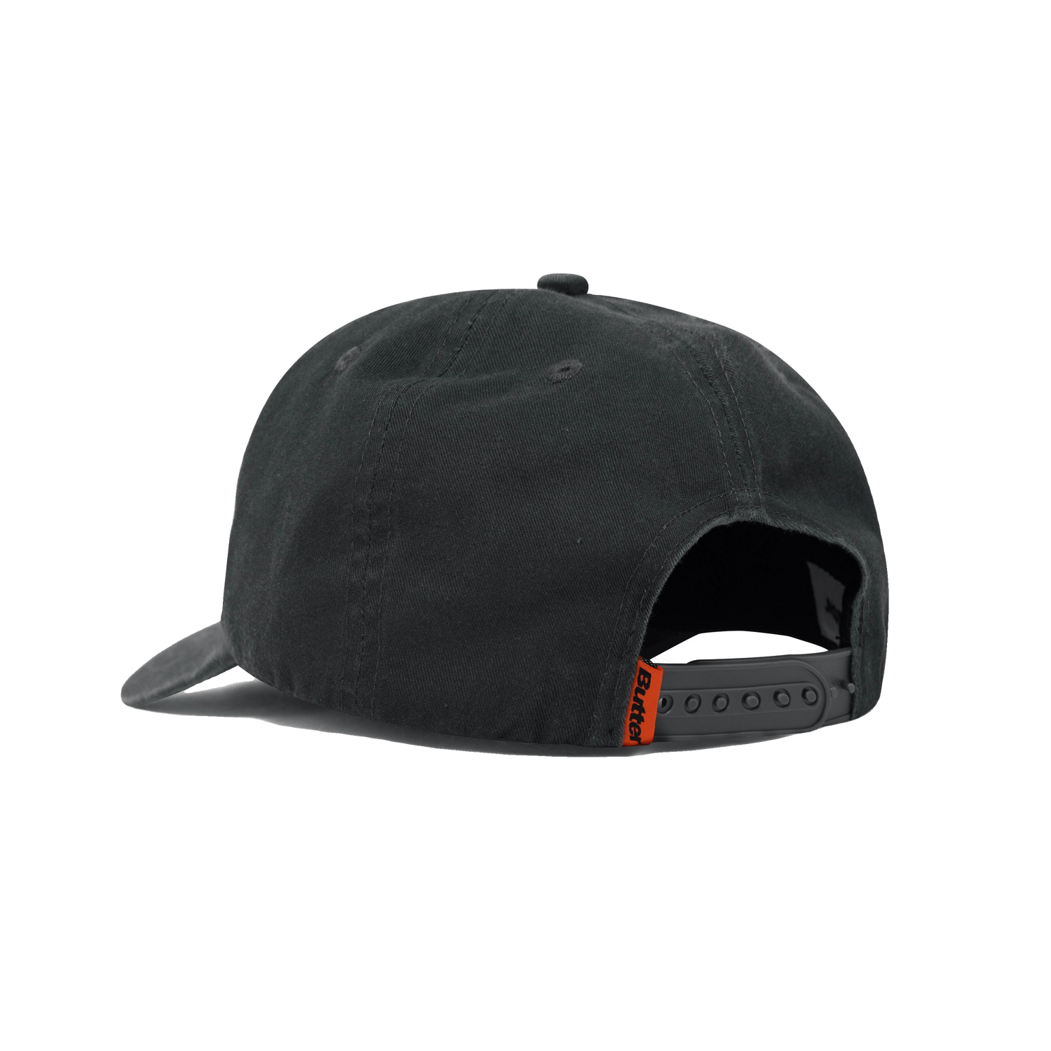 Scrawling 5 Panel Cap, Washed Black