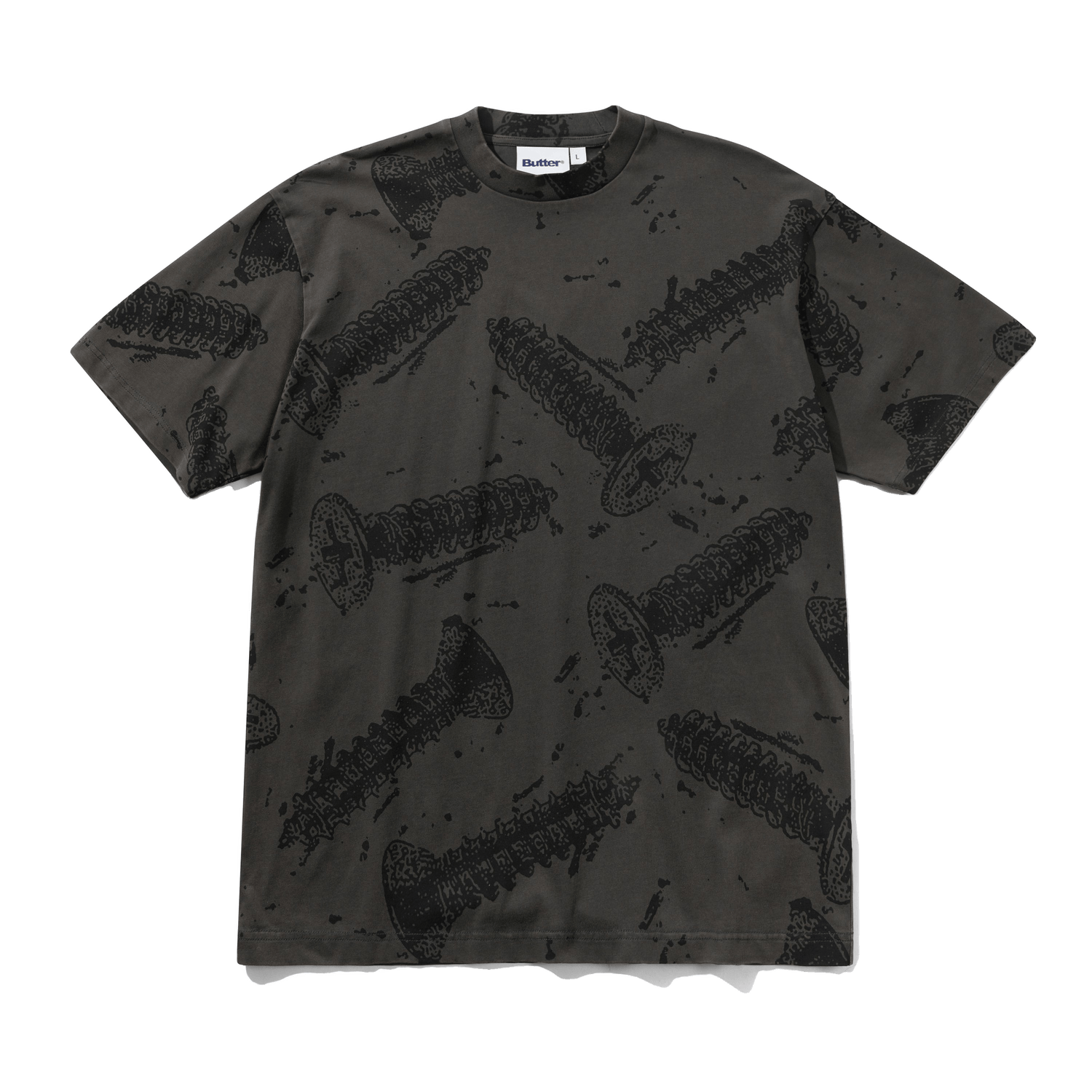 Screw Tee, Washed Black