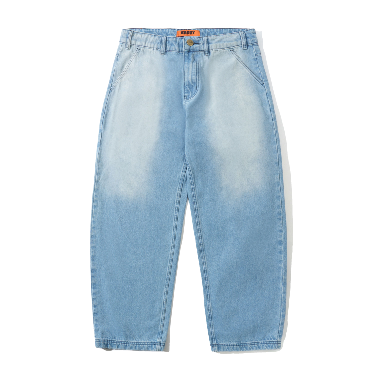 Scribble Denim Jeans, Faded Light Blue