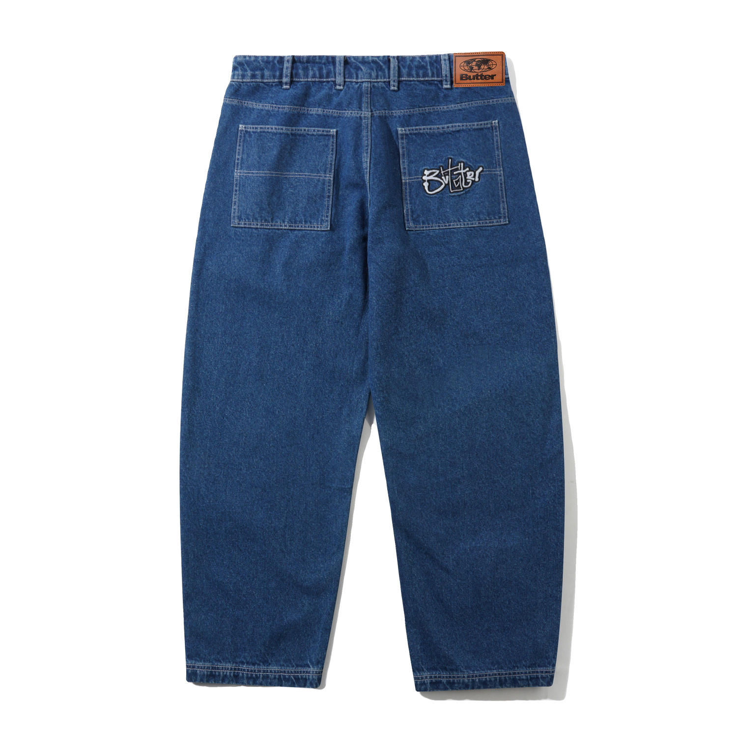 Butter Goods バターグッズ　Scribble Denim Jeans Scribble Denim Jeans, Mid Blue – Butter Goods