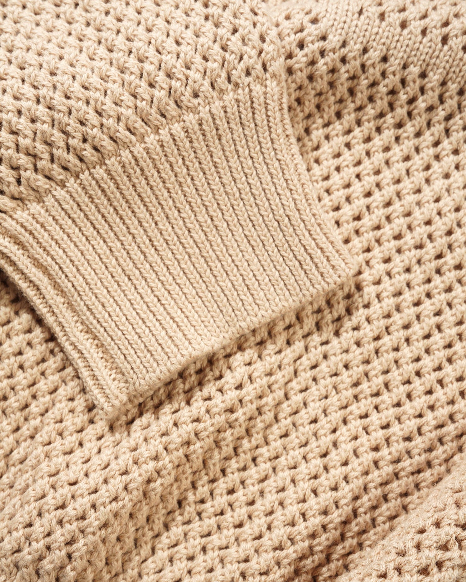 Scribble Knit Sweater, Cream