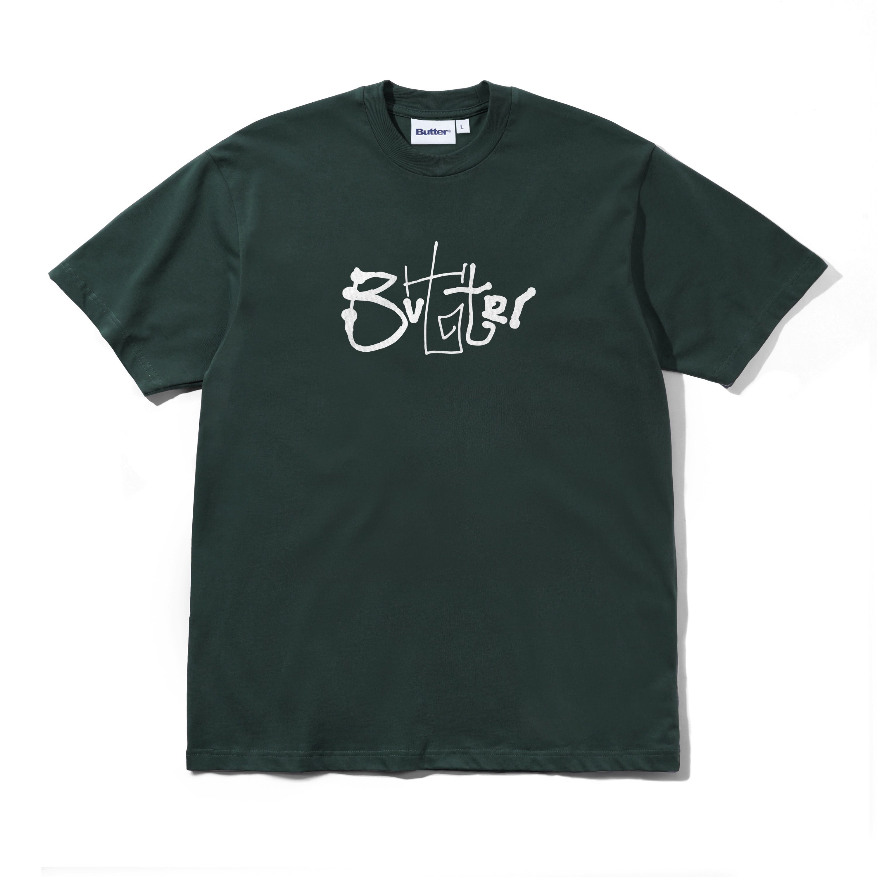 【バターグッズ】Butter Goods Scribble Tee Scribble Tee, Dark Forest – Butter Goods