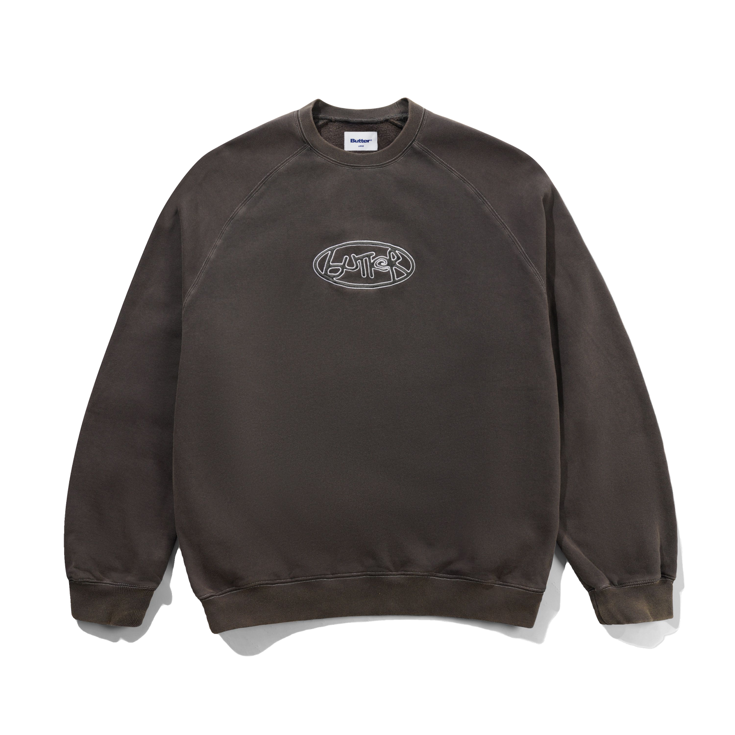 Abseil Crewneck, Washed Black