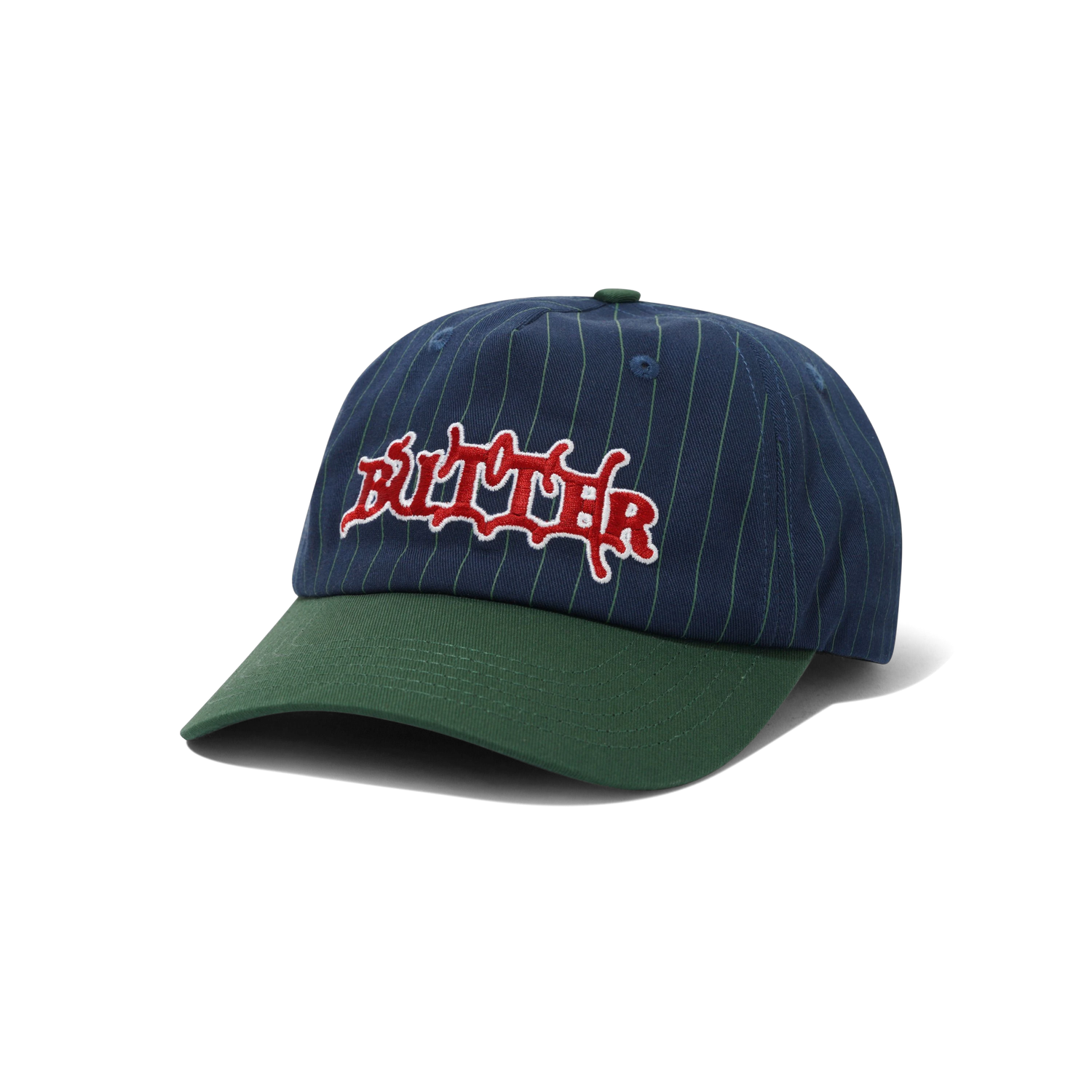 Serif 5 Panel Cap, Navy / Forest