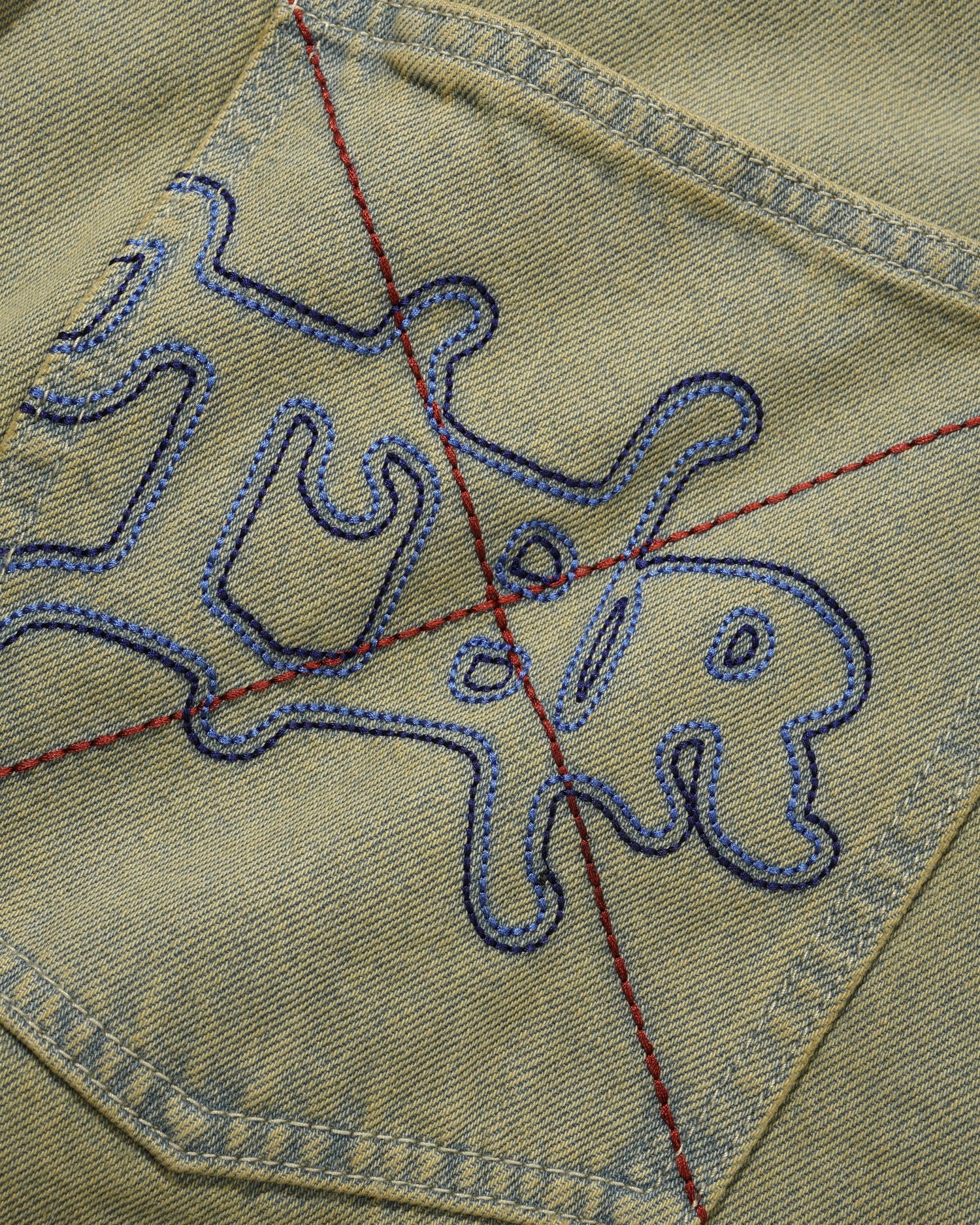 Serif Baggy Denim Jeans, Sunfade Blue