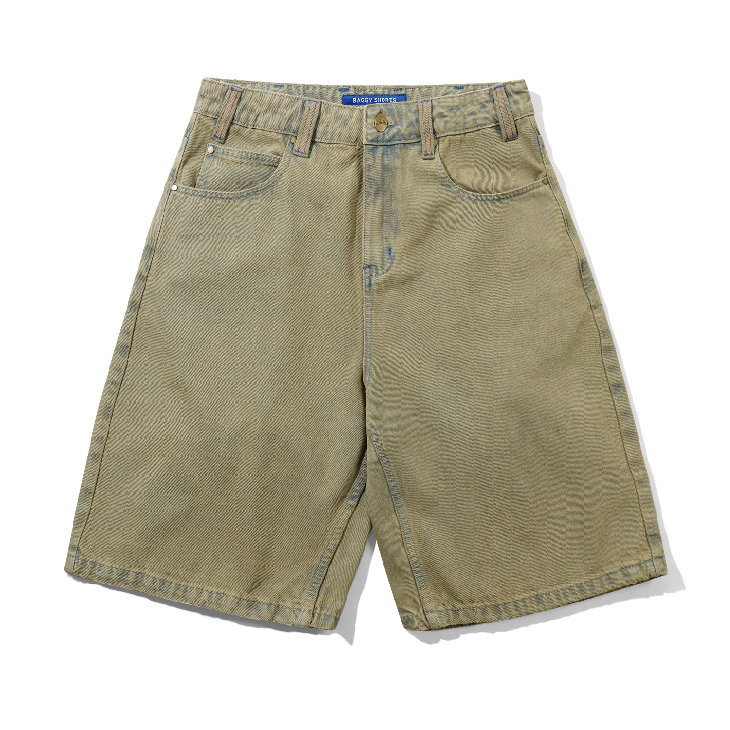 Serif Baggy Denim Shorts, Sunfade Blue