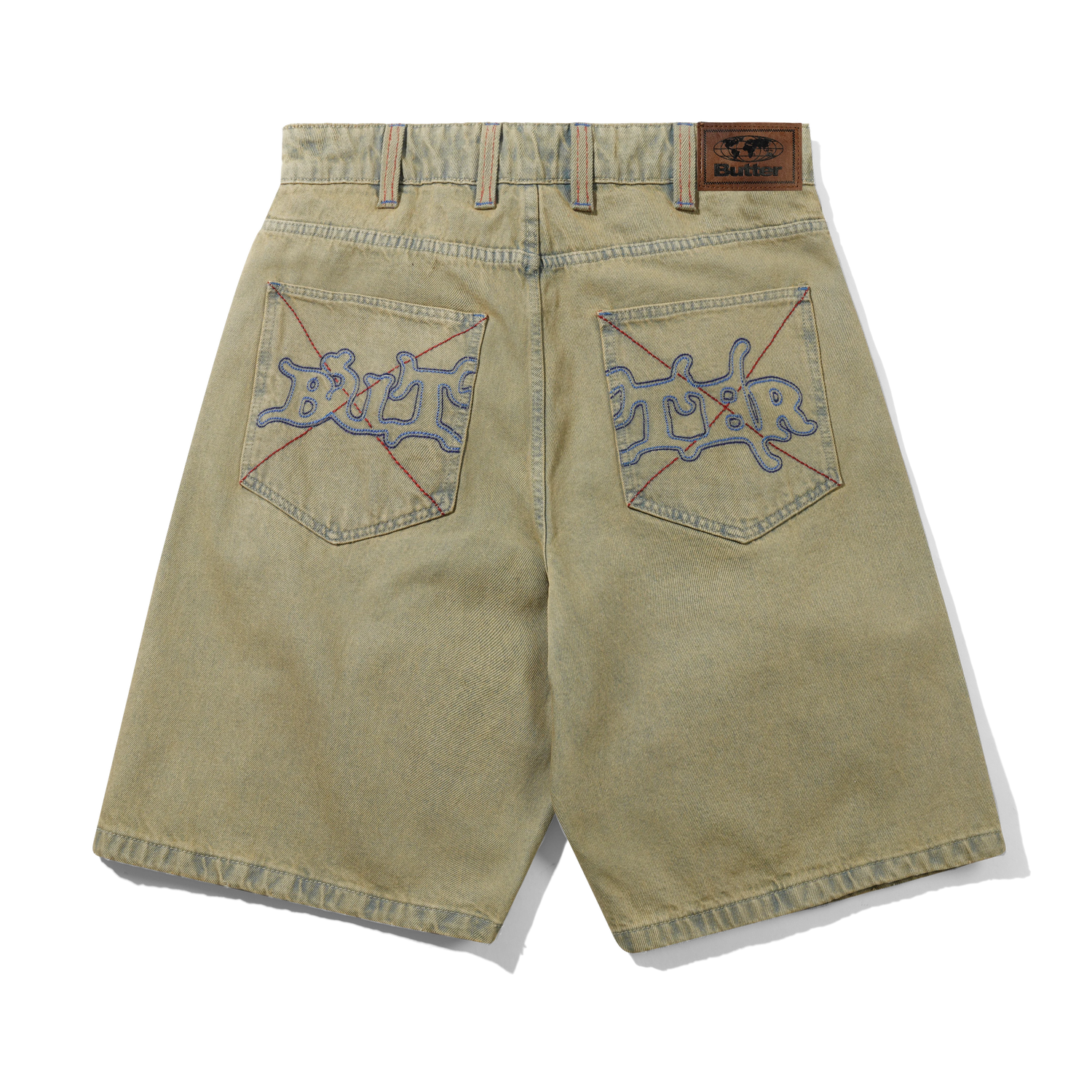 Serif Baggy Denim Shorts, Sunfade Blue