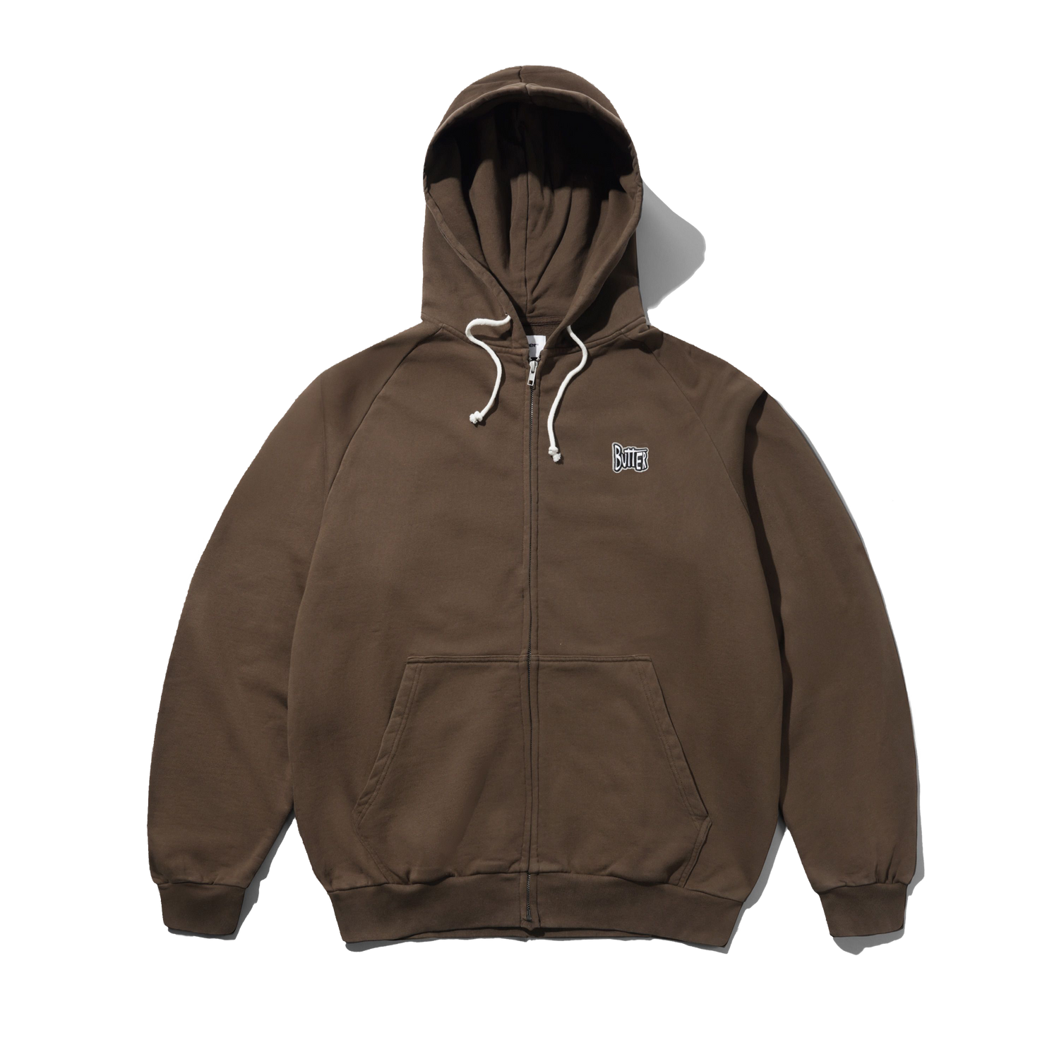 Sketch Zip-Thru Hood, Brown
