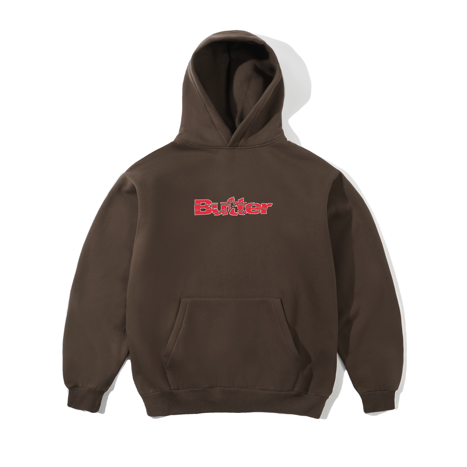 Smashed Logo Pullover Hood, Brown