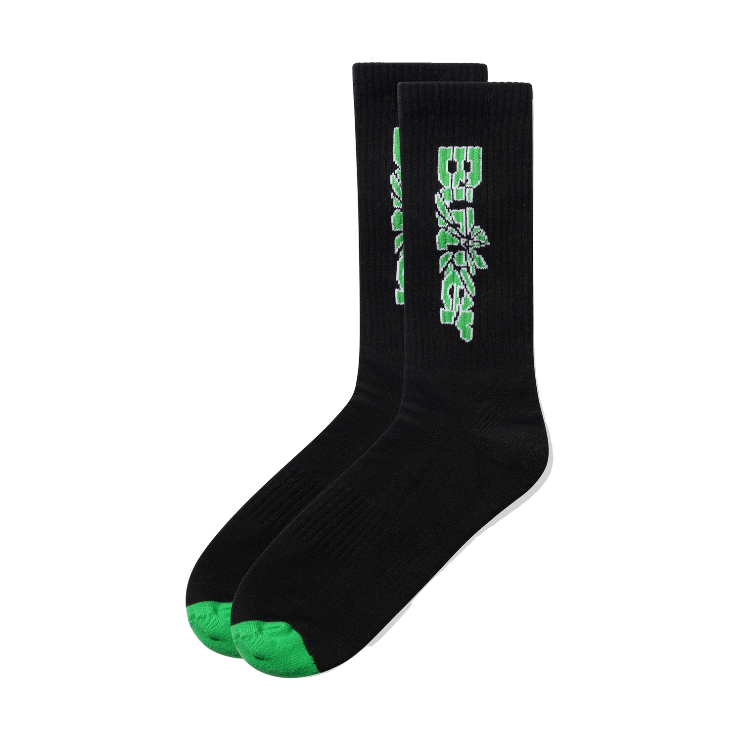 Smashed Logo Socks, Black
