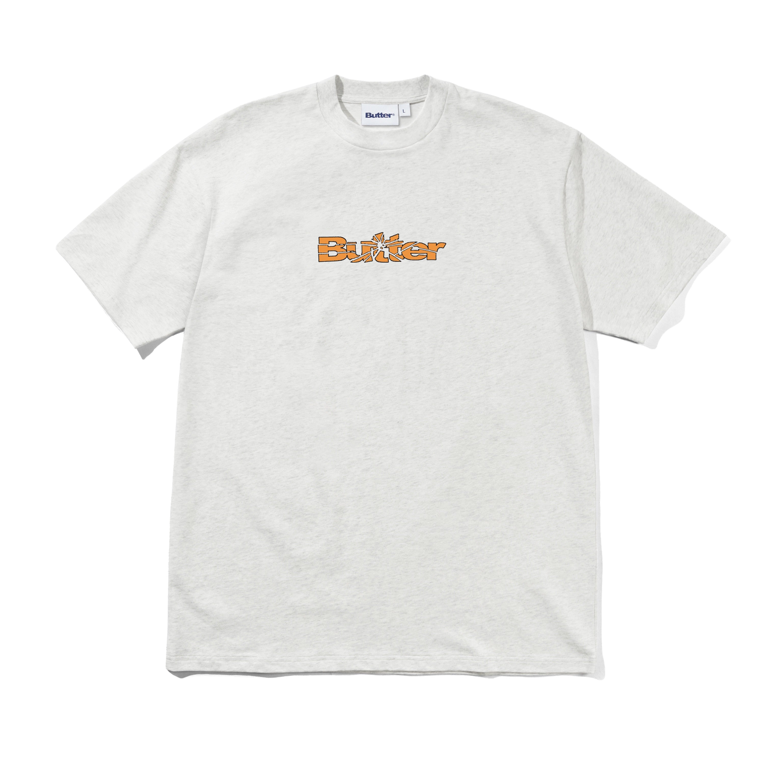 Smashed Logo Tee, Ash