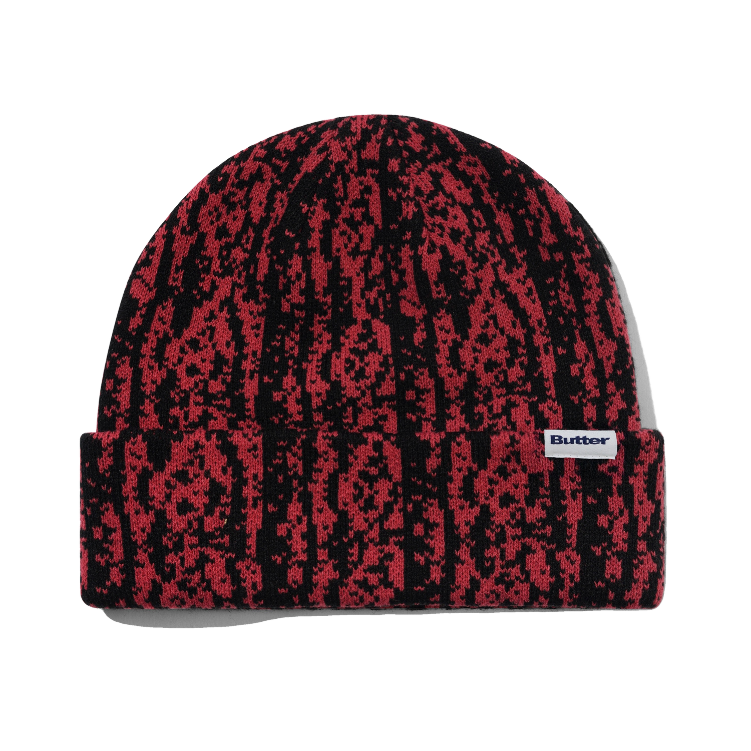 Lowland Camo Beanie, Berry