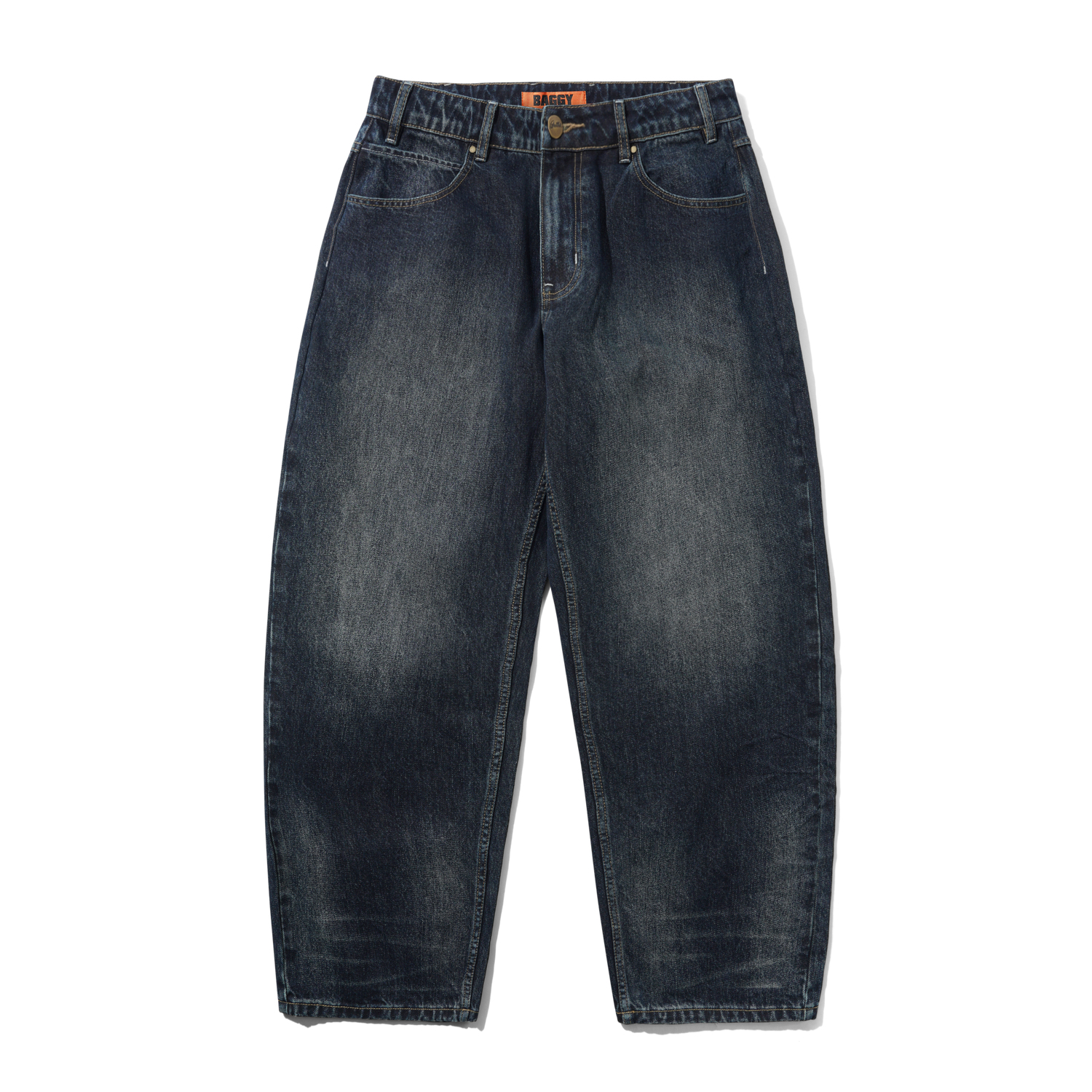 Solar Fade Denim Jeans, Blue Tint Ripple