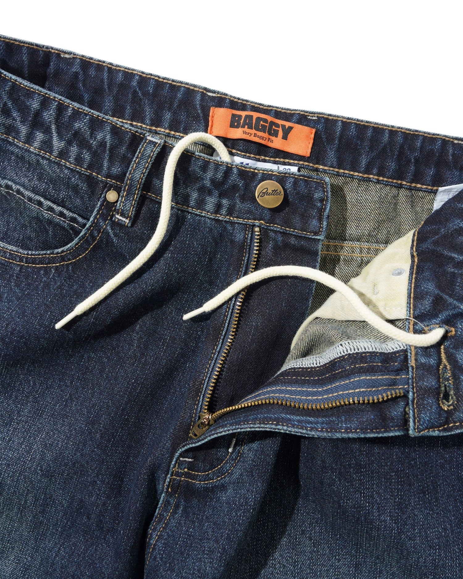 Solar Fade Denim Jeans, Blue Tint Ripple
