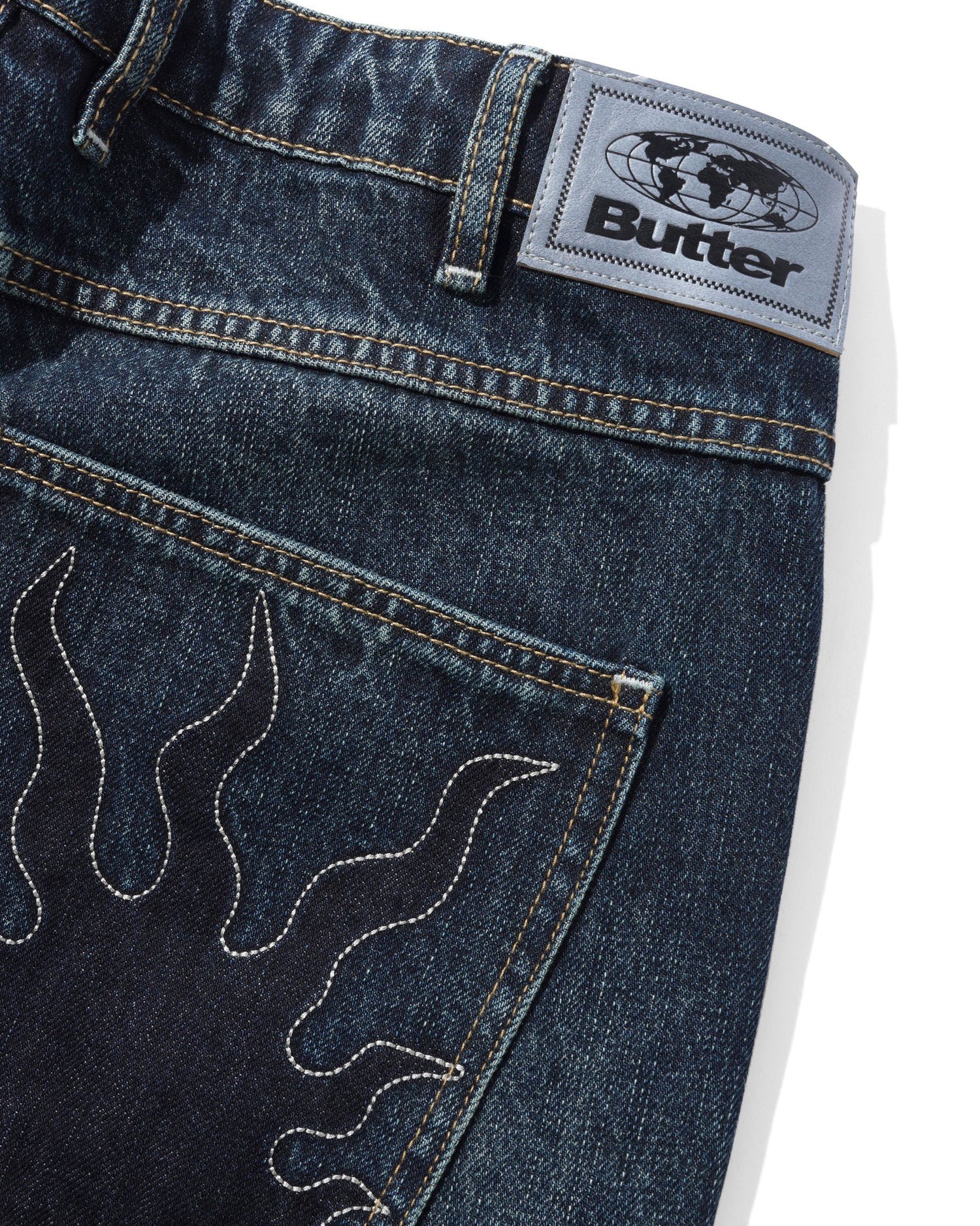 Solar Fade Denim Jeans, Blue Tint Ripple