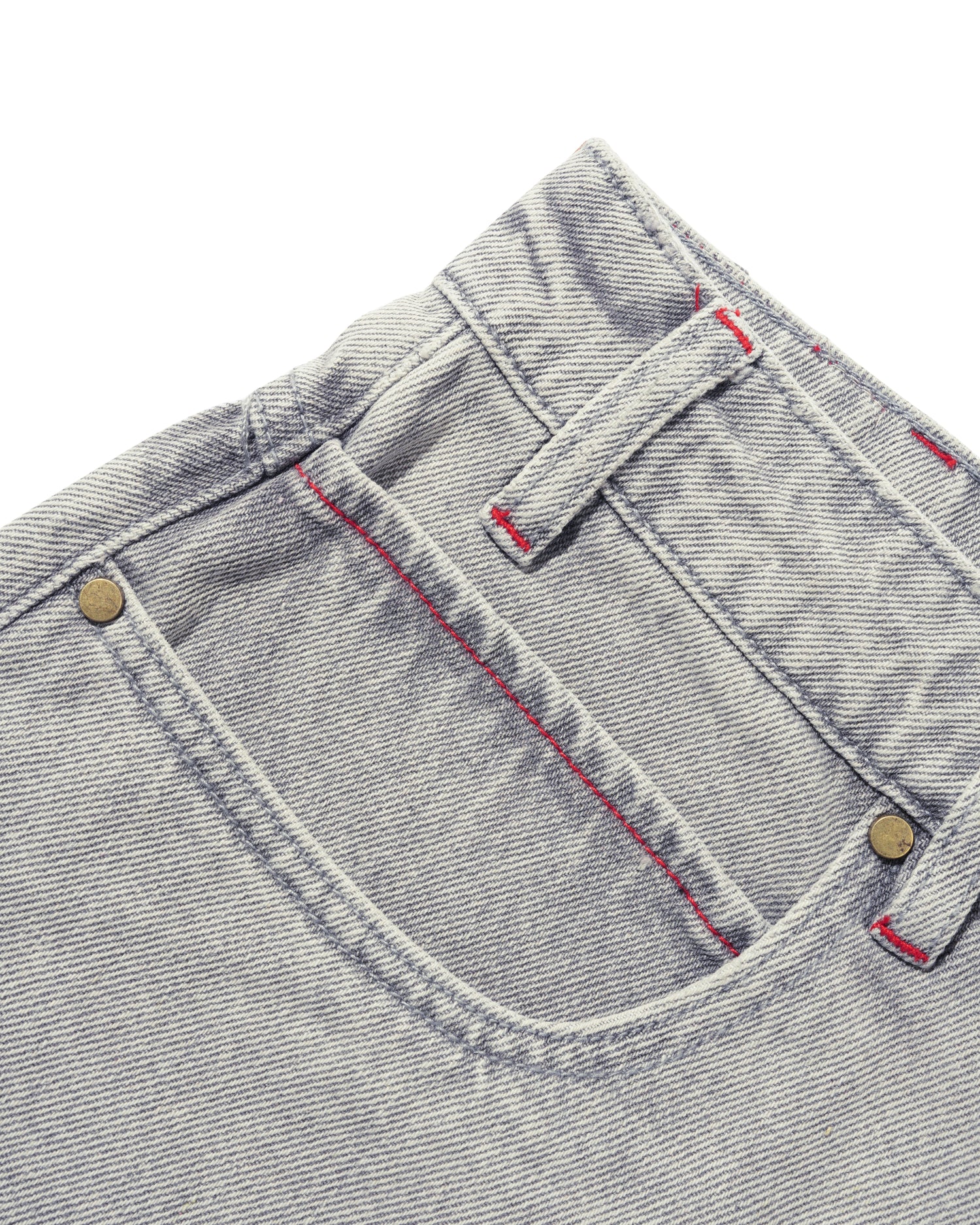 Solar Fade Denim Shorts, Grey Wash