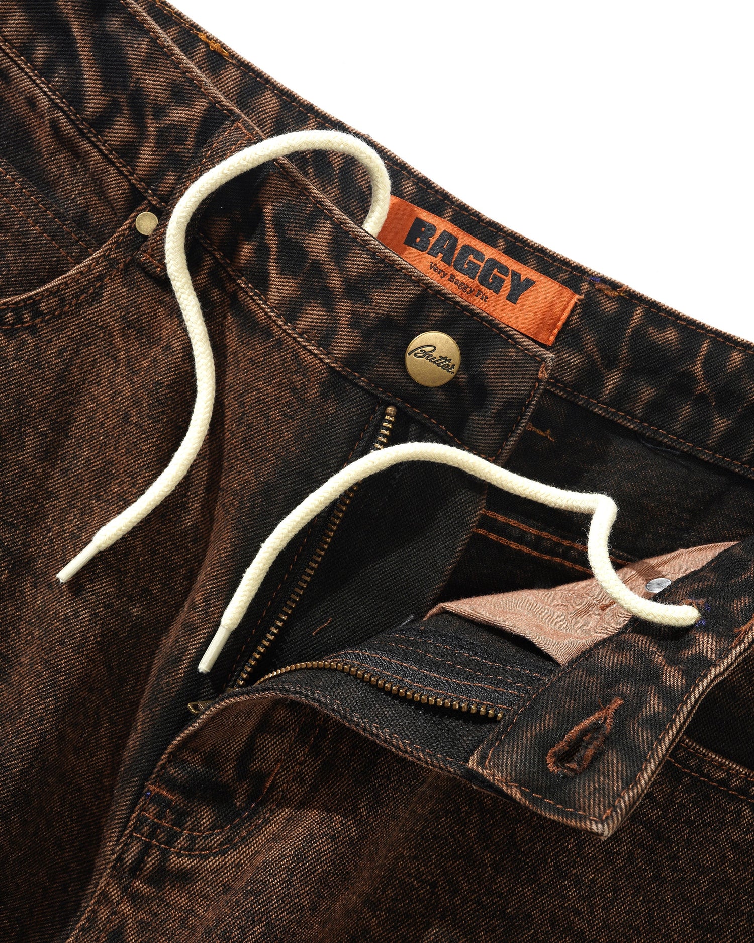 Spider Denim Jeans, Acid Brown