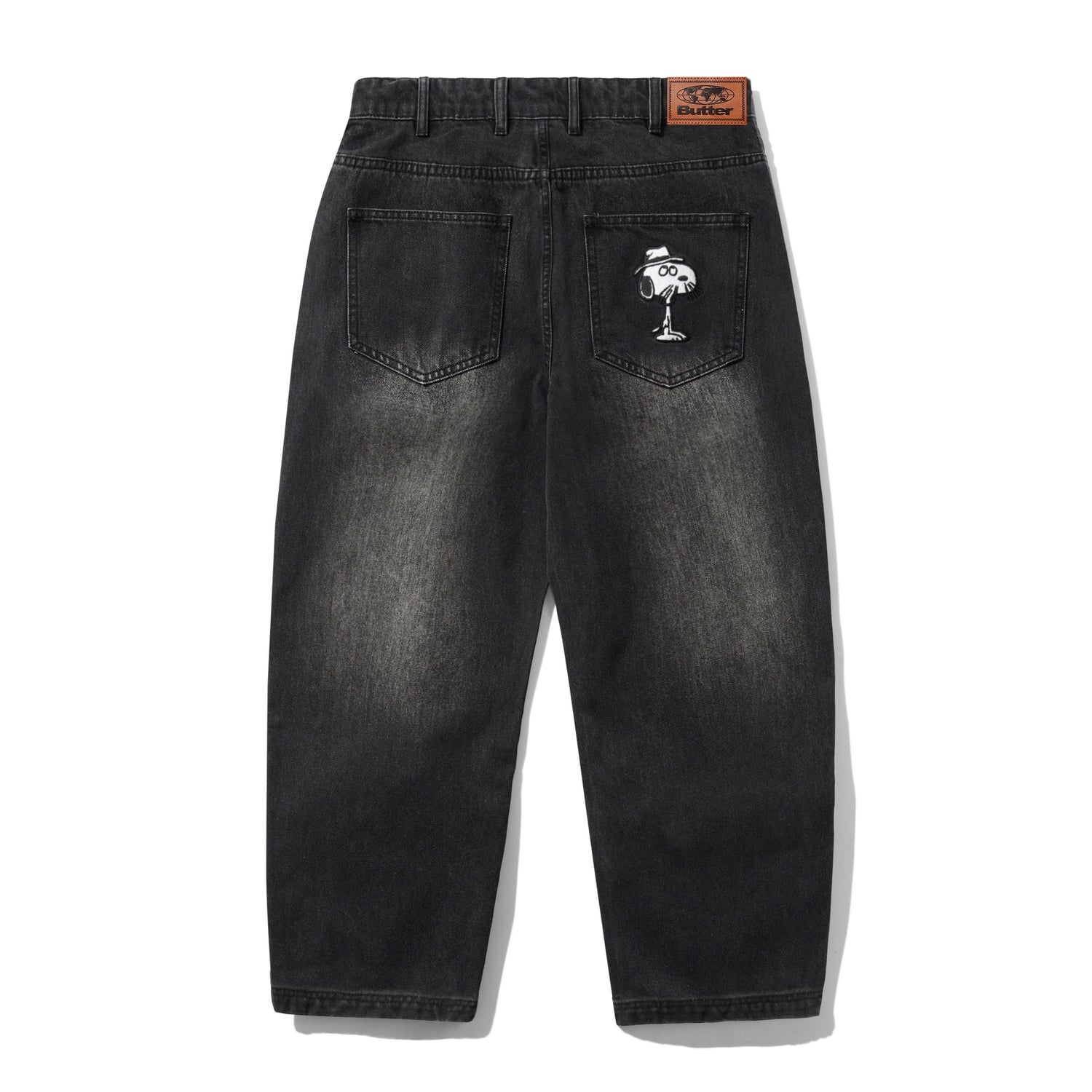 Spike Denim Jeans, Faded Black