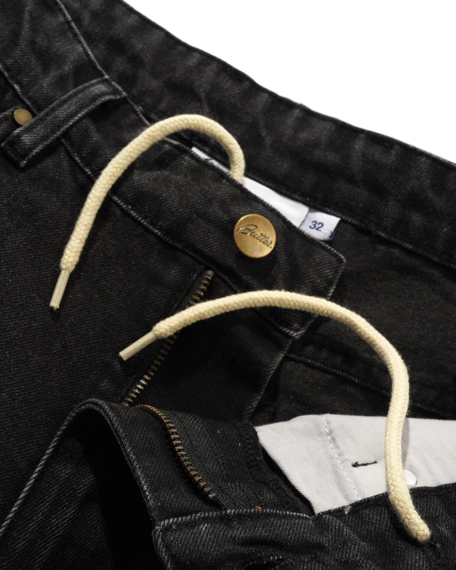 Spike Denim Jeans, Faded Black