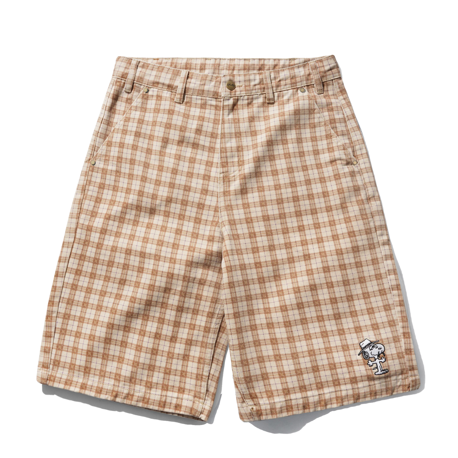 Spike Work Shorts, Sandstone Plaid – Butter Goods