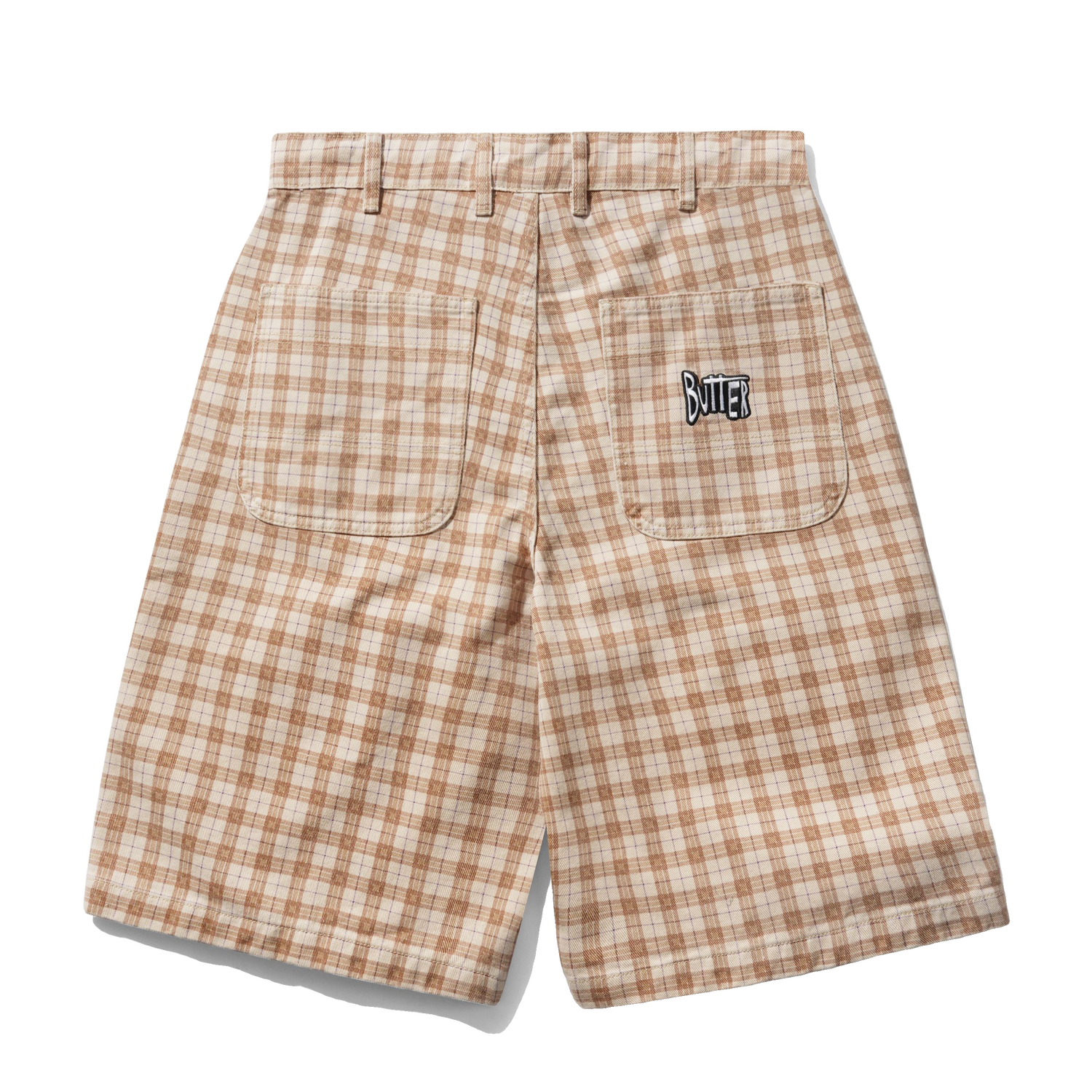 Spike Work Shorts, Sandstone Plaid – Butter Goods
