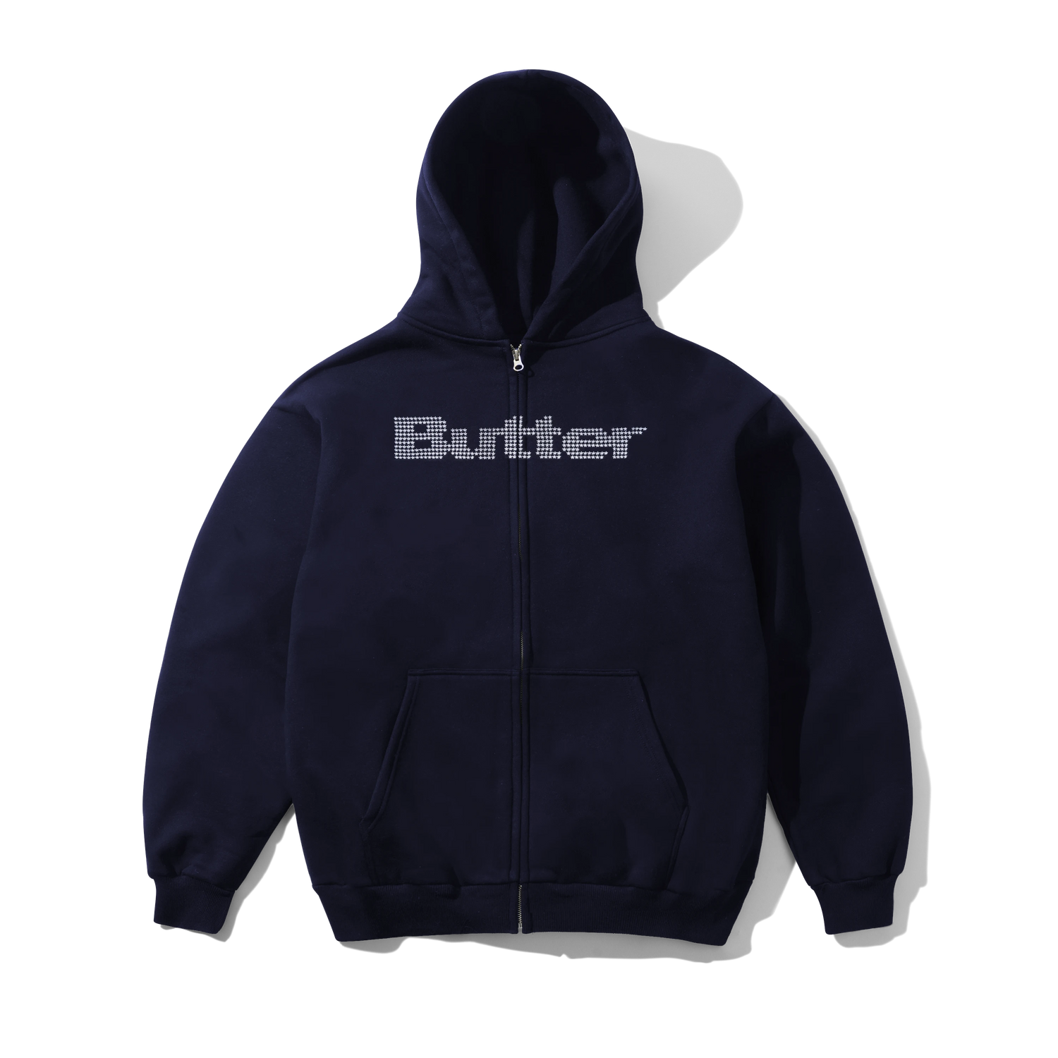Stars Zip-Thru Hood, Navy