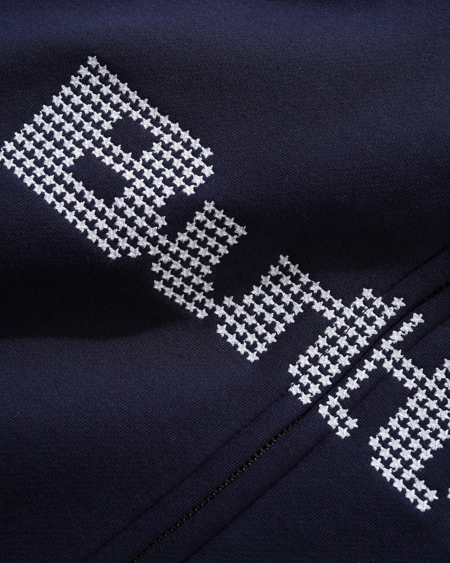 Stars Zip-Thru Hood, Navy